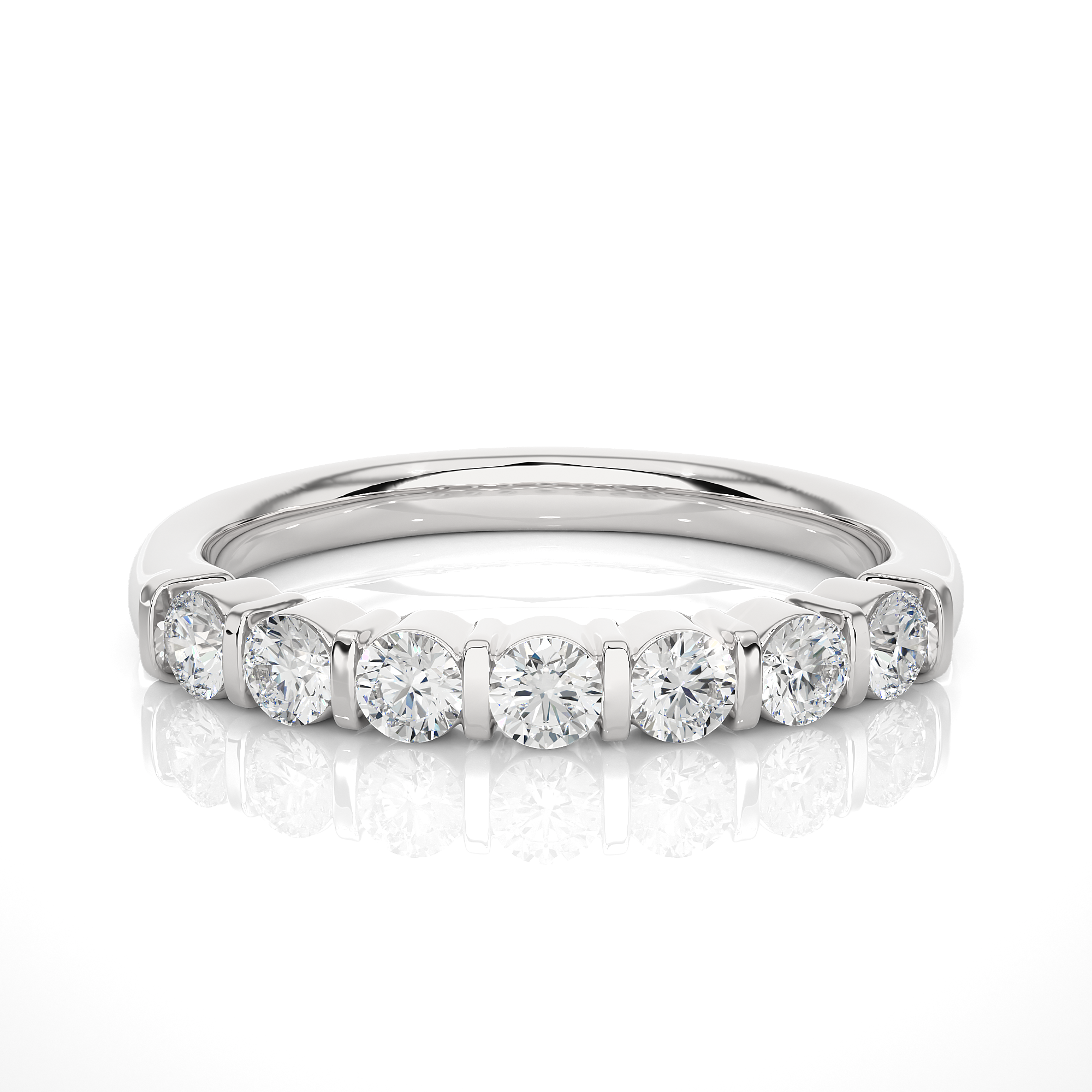 0.52 Carat HI Color VS1 Clarity Diamond Studded Natural Diamond Ring.