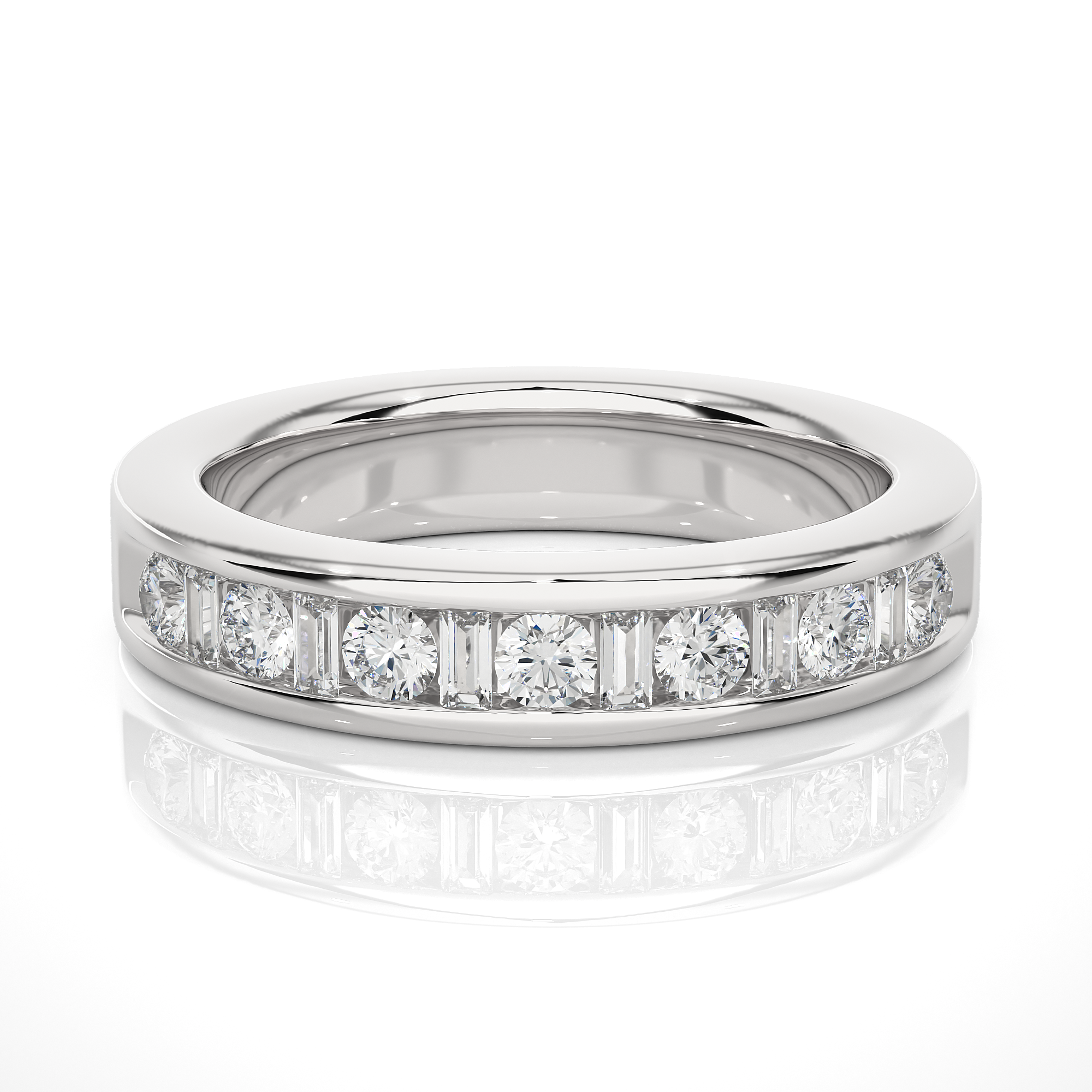 0.52 Carat H Color VS1 Clarity Diamond Studded Natural Diamond Ring.