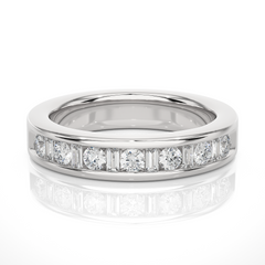 0.52 Carat H Color VS1 Clarity Diamond Studded Natural Diamond Ring