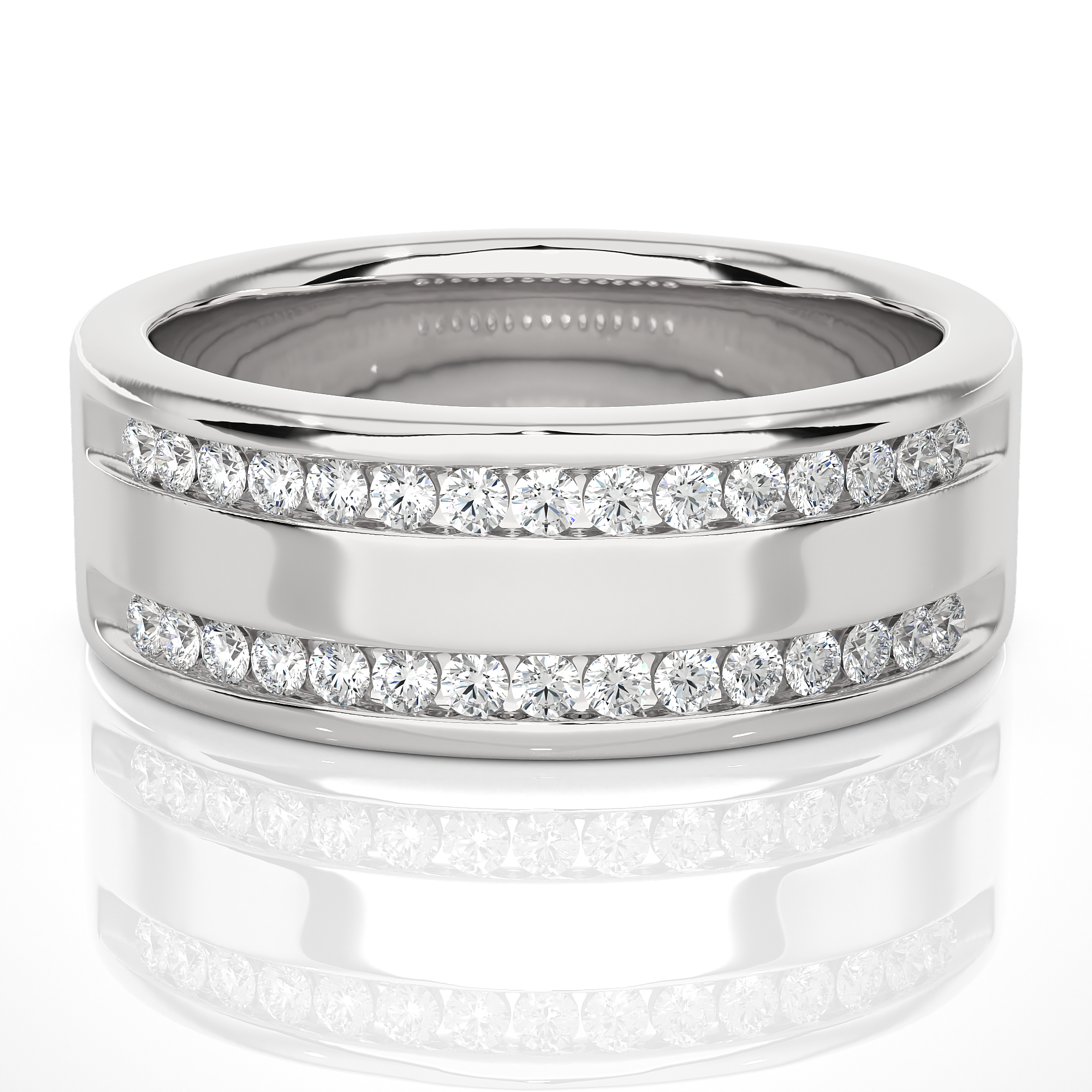 0.46 Carat H Color VS1 Clarity Diamond Studded Natural Diamond Ring.