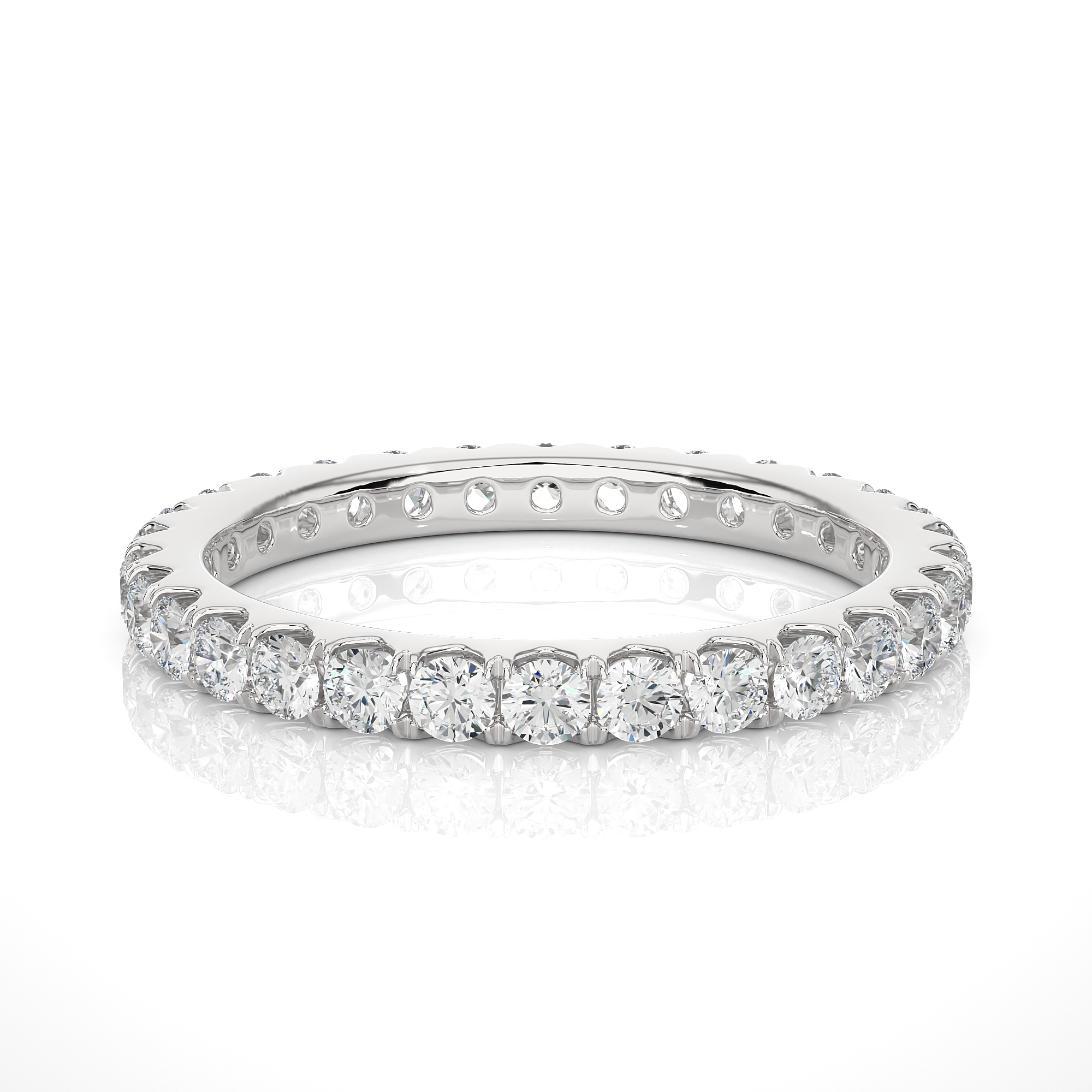 1.04 Carat H Color VS1 Clarity Diamond Studded Natural Diamond Ring.