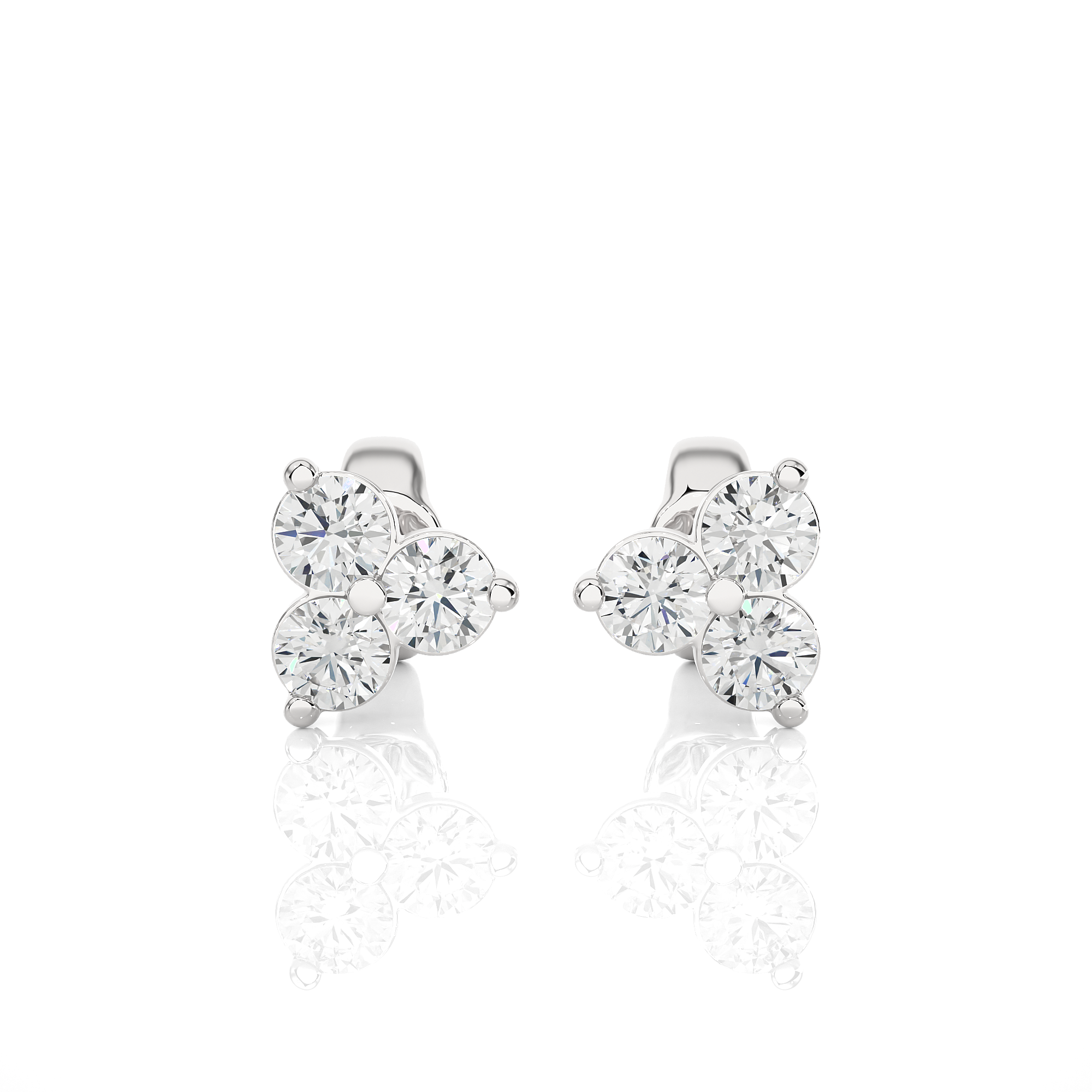 Buy 0.44Ct Natural Diamond Stud Earrings | Solitairekart