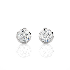 1.18 Carat H Color VS1 Clarity Diamond Studded Natural Diamond Studs Earrings