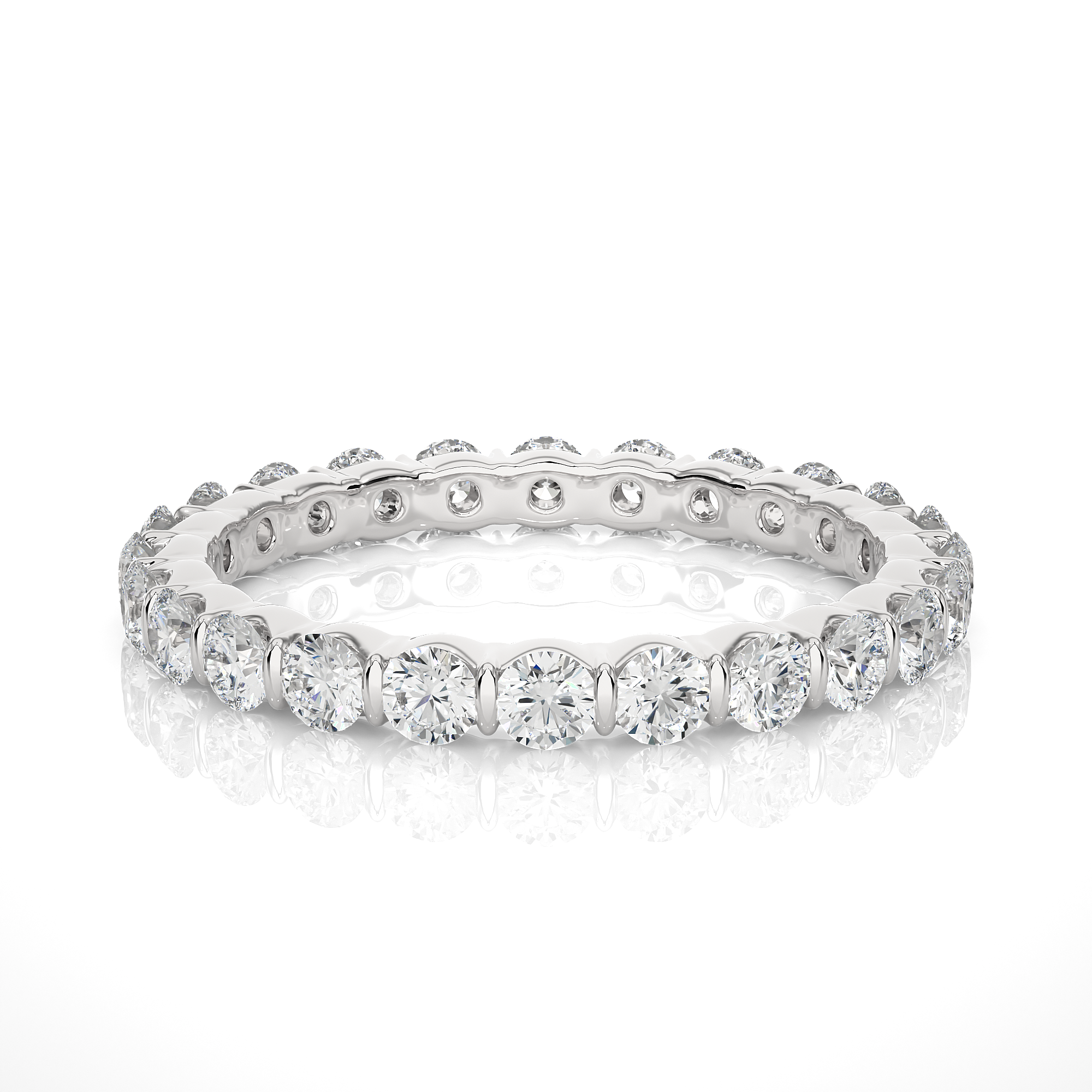 1.09 Carat IJ Color VS1 Clarity Diamond Studded Natural Diamond Ring.