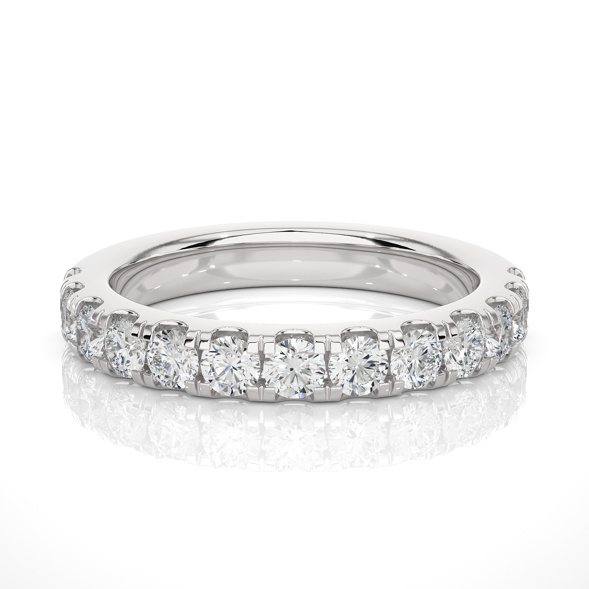 0.96 Carat IJ Color VS1 Clarity Diamond Studded Natural Diamond Ring.