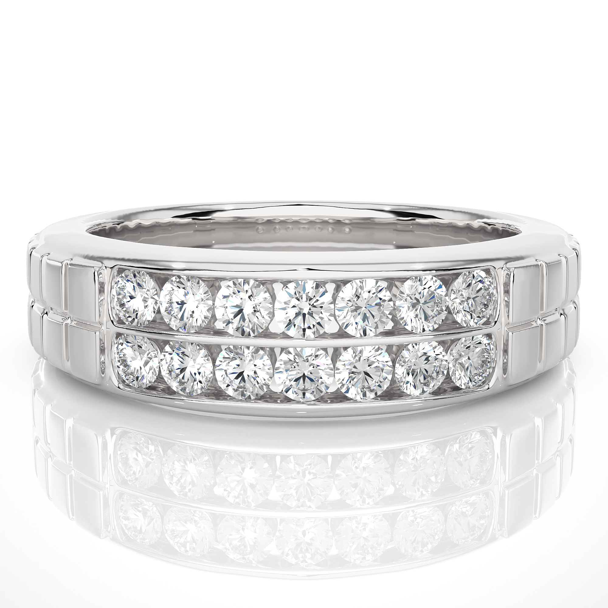 0.82 Carat IJ Color VS1 Clarity Diamond Studded Natural Diamond Ring.