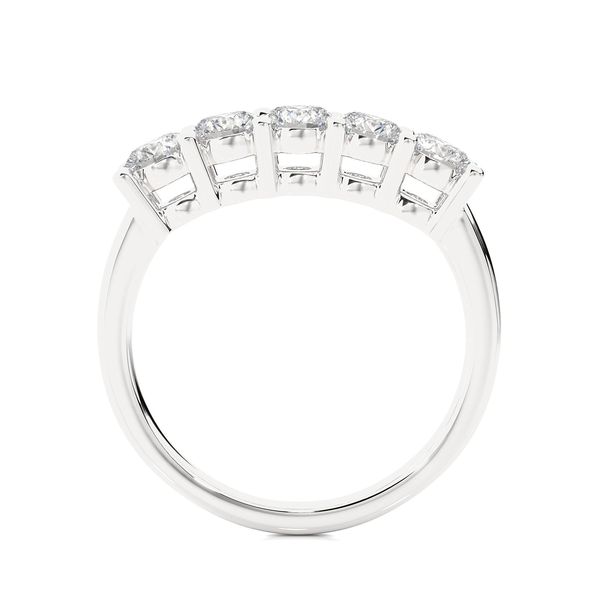0.52 Carat HI Color VS1 Clarity Diamond Studded Natural Diamond Ring.