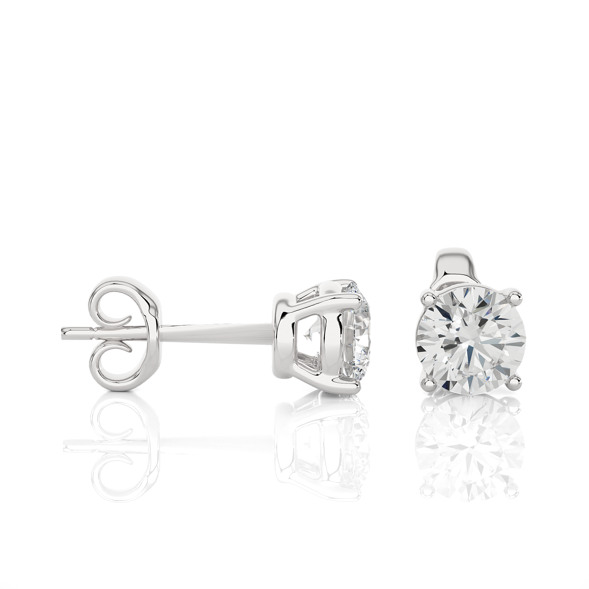 Buy 1.05Ct Natural Diamond Stud Earrings | Solitairekart