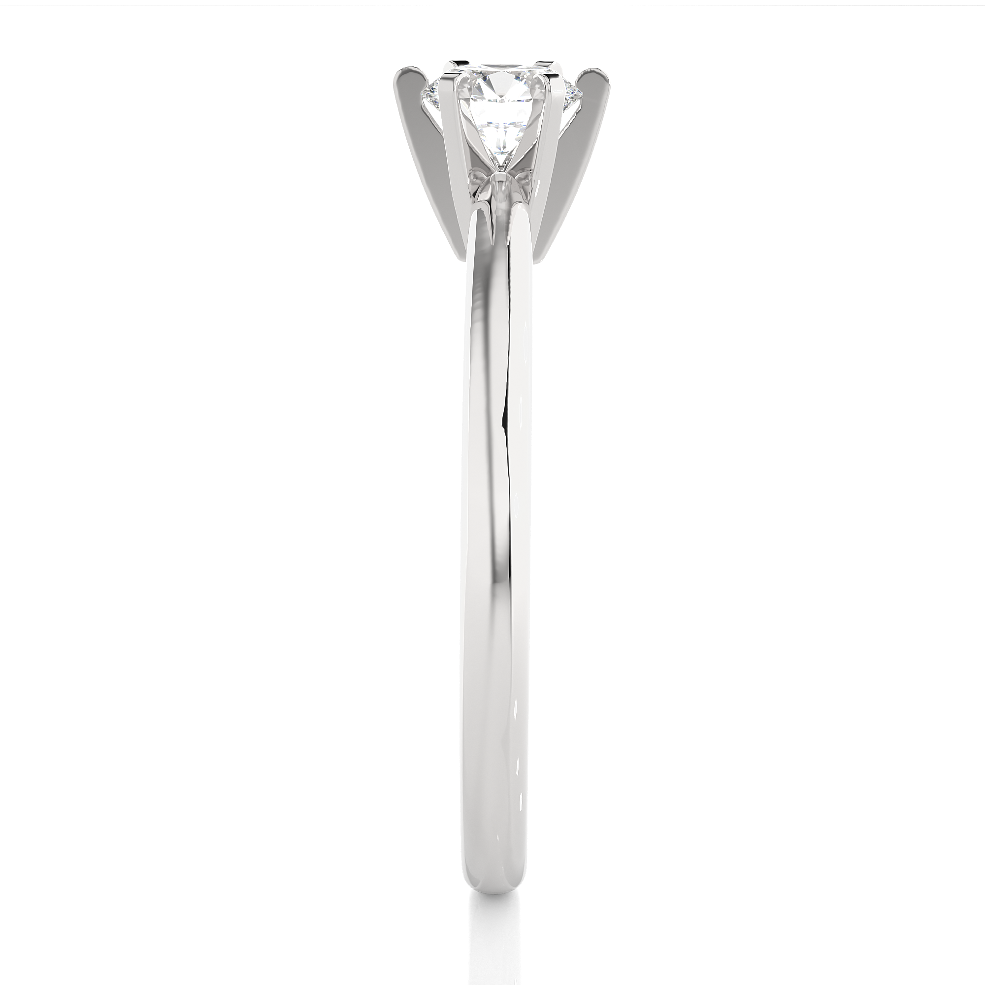 0.41 Carat H Color VS1 Clarity Diamond Studded Natural Diamond Ring.