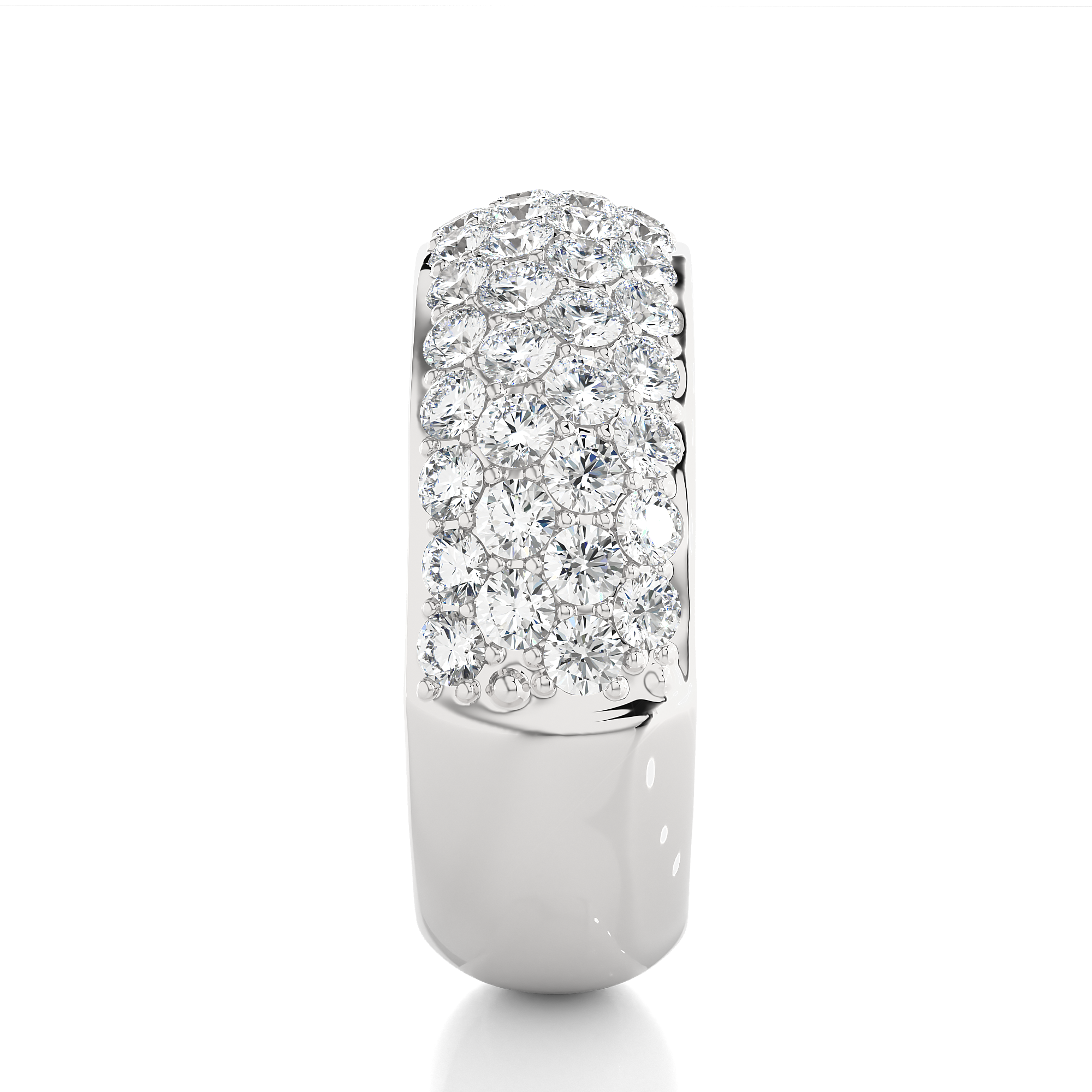 1.87 Carat H Color VS1 Clarity Diamond Studded Natural Diamond Ring.