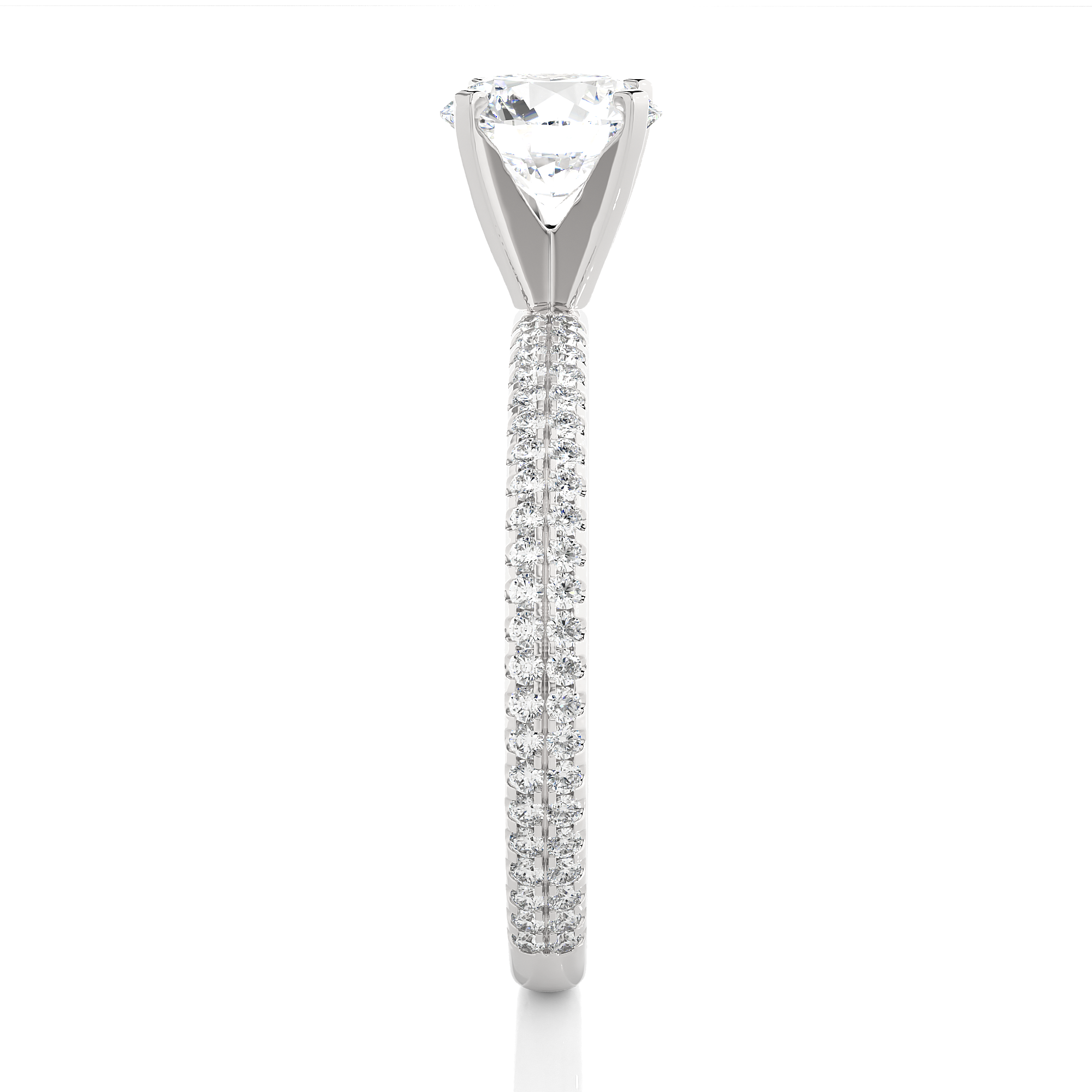 1.14 Carat G Color VS1 Clarity Diamond Studded Natural Diamond Ring.