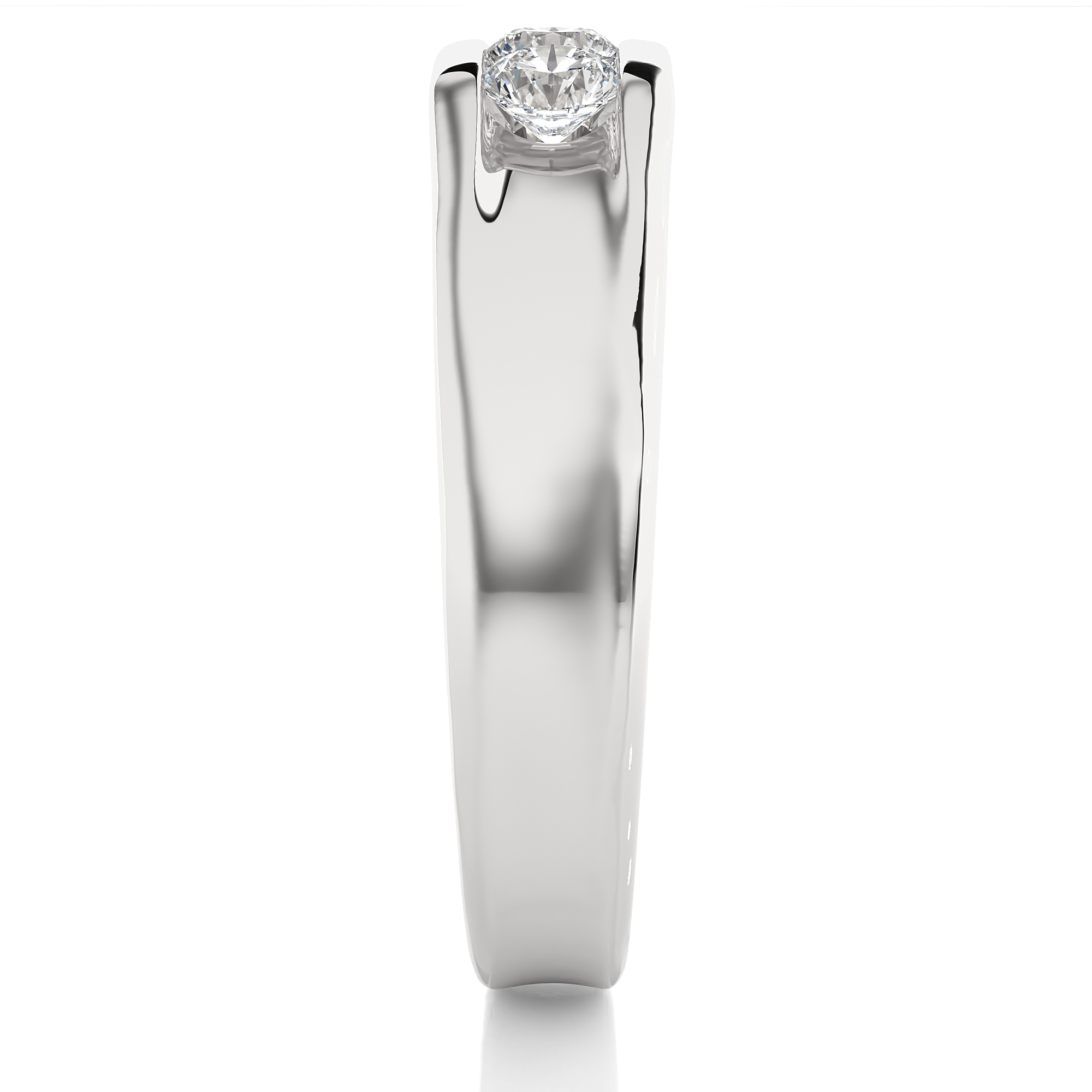 0.52 Carat H Color VS1 Clarity Diamond Studded Natural Diamond Ring.