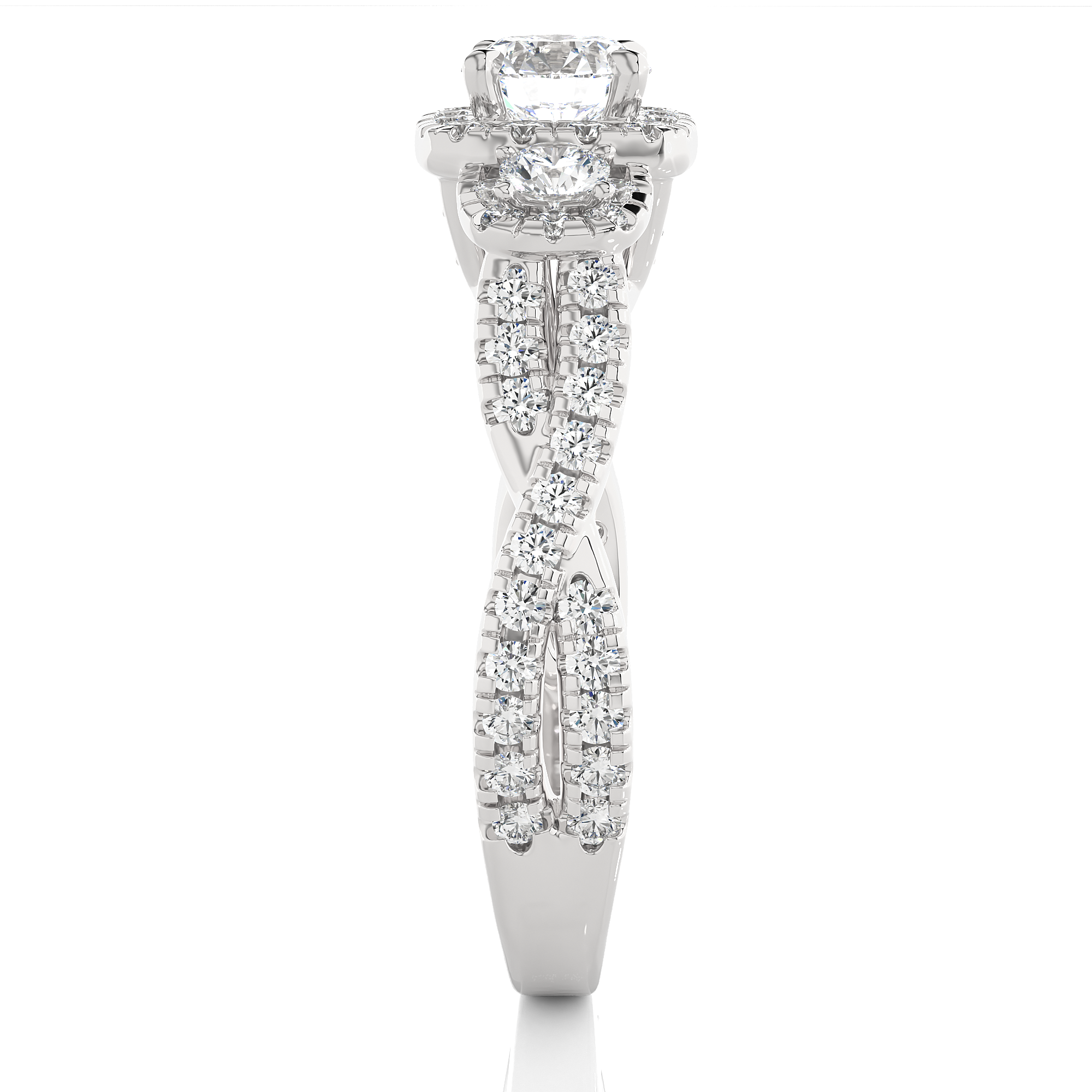 1.30 Carat I Color VS1 Clarity Diamond Studded Natural Diamond Ring.