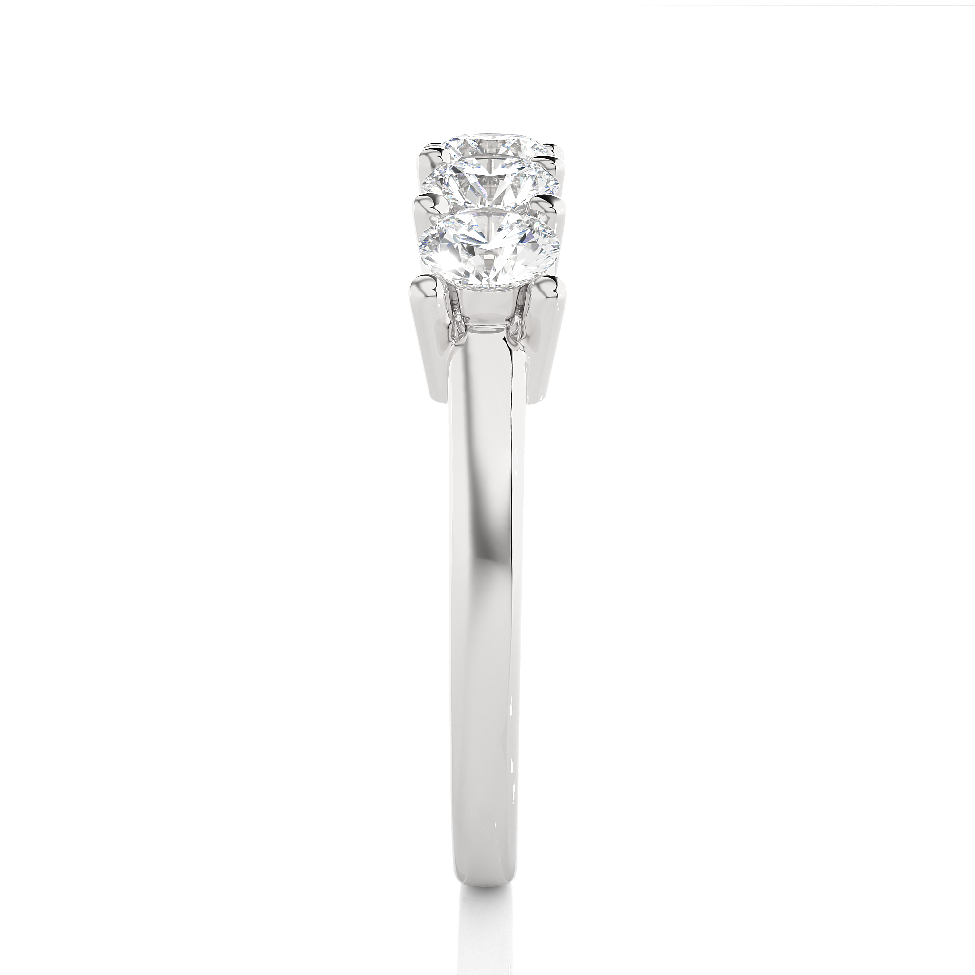 0.52 Carat HI Color VS1 Clarity Diamond Studded Natural Diamond Ring.
