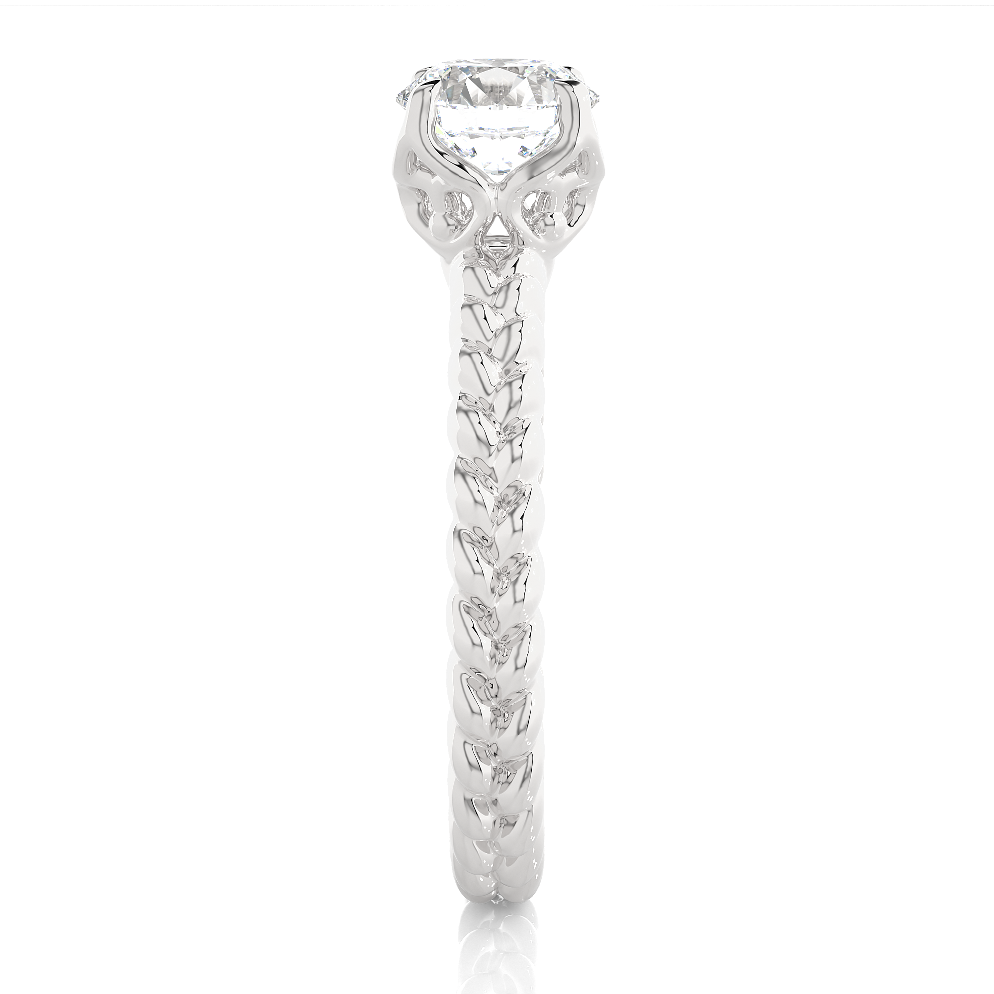 0.98 Carat G Color VS1 Clarity Diamond Studded Natural Diamond Ring.