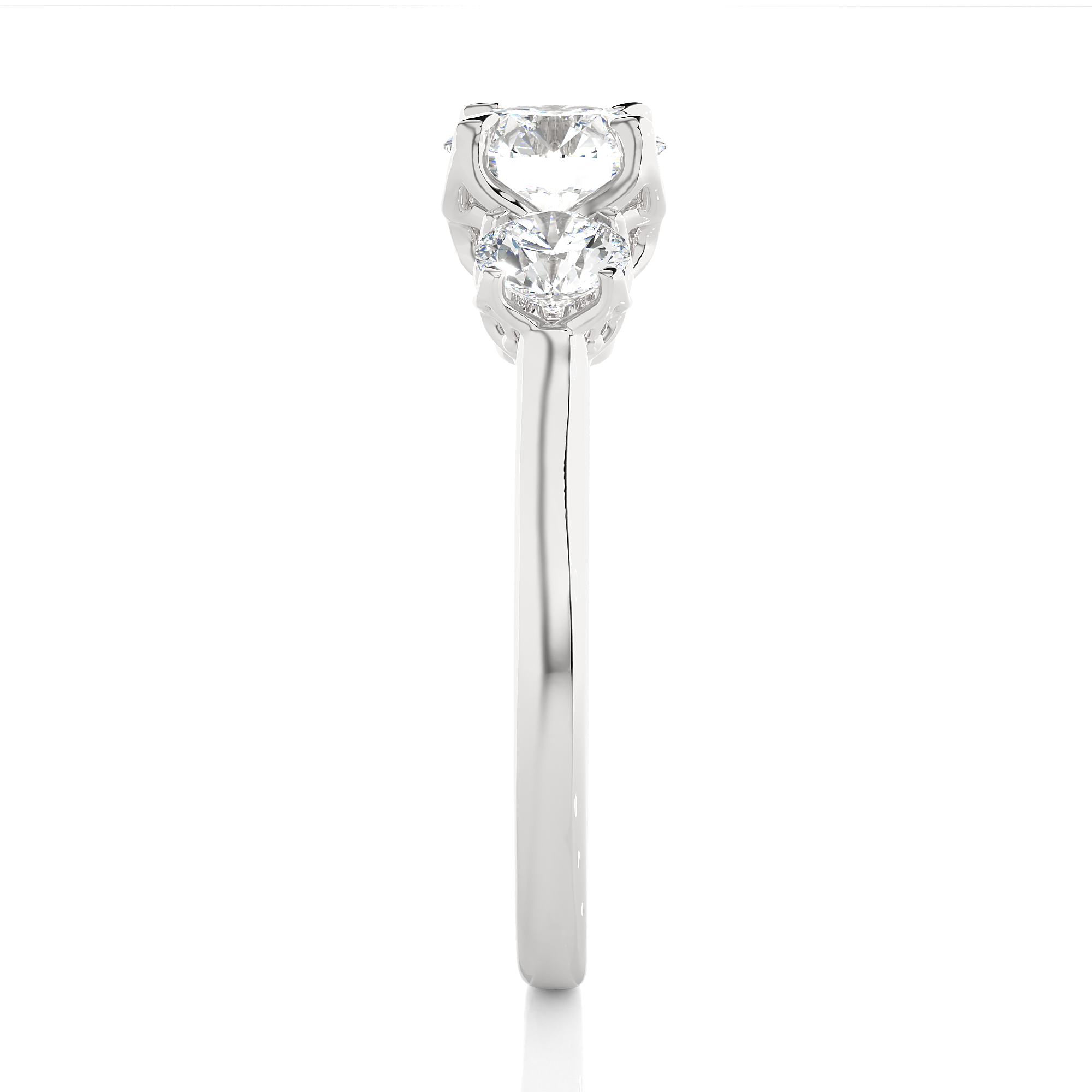 1.62 Carat G Color VS1 Clarity Diamond Studded Natural Diamond Ring.