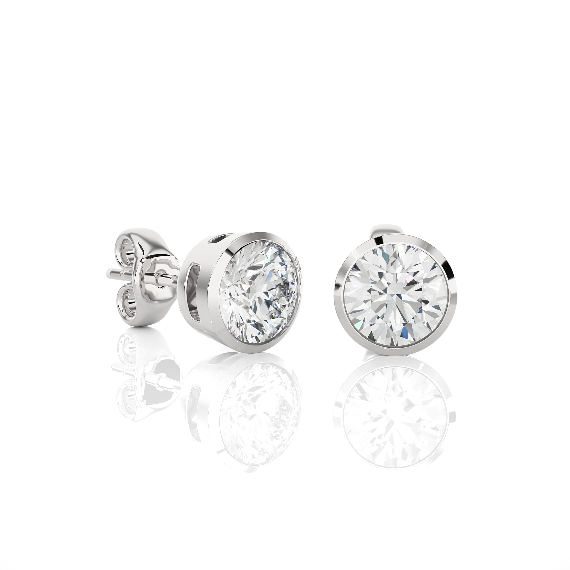 Buy 1.18Ct Natural Diamond Stud Earrings | Solitairekart