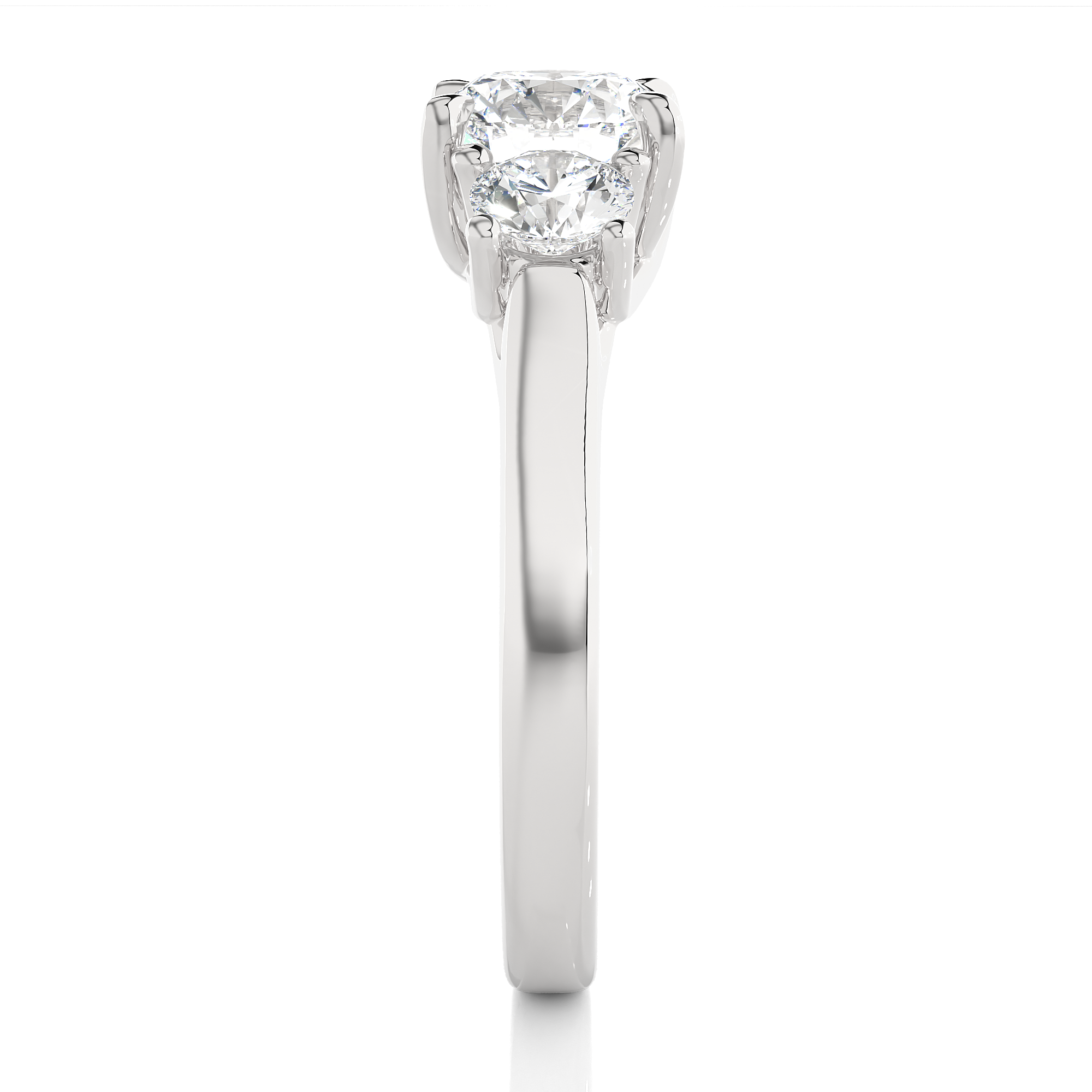 1.95 Carat I Color VS1 Clarity Diamond Studded Natural Diamond Ring.