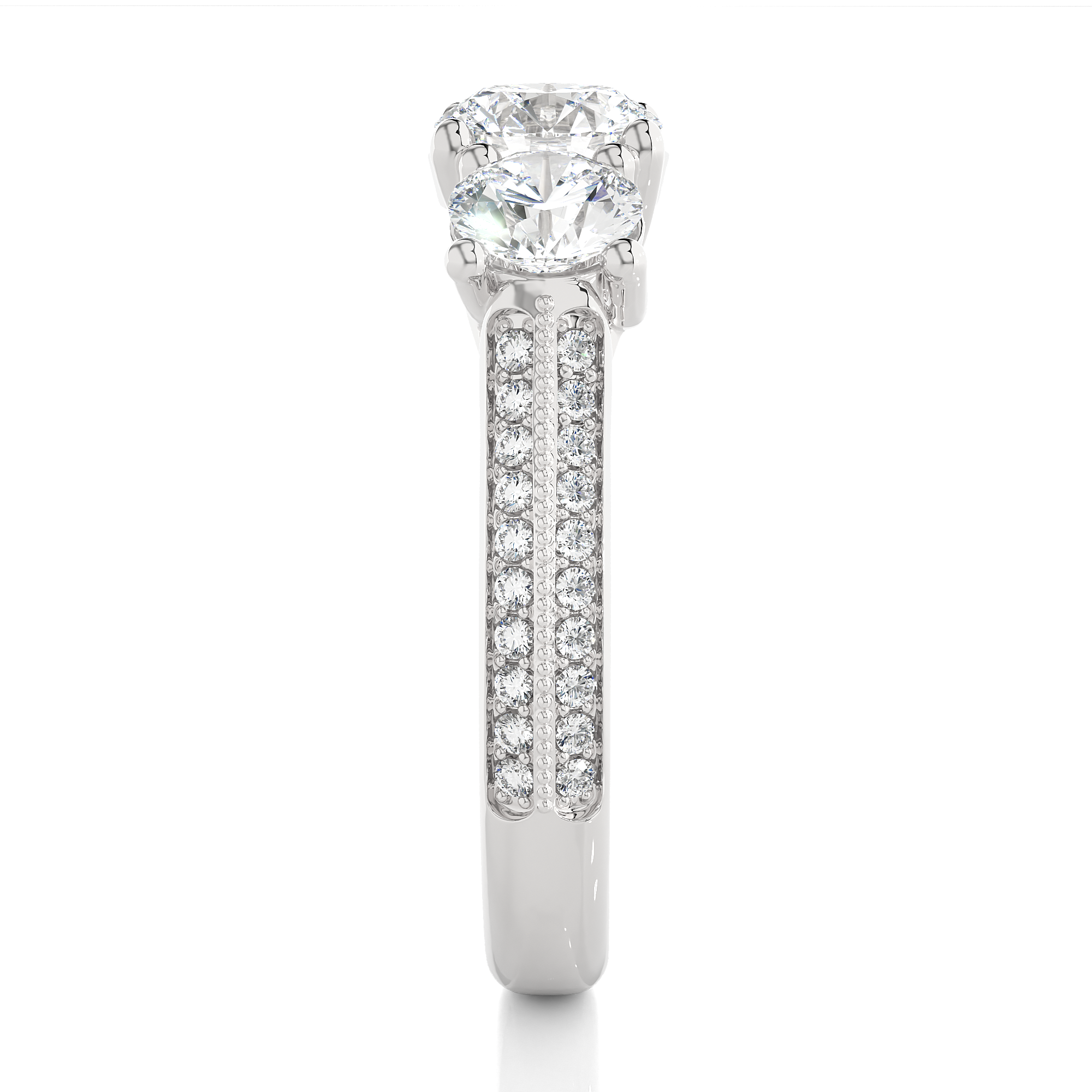 2.23 Carat I Color VS1 Clarity Diamond Studded Natural Diamond Ring.