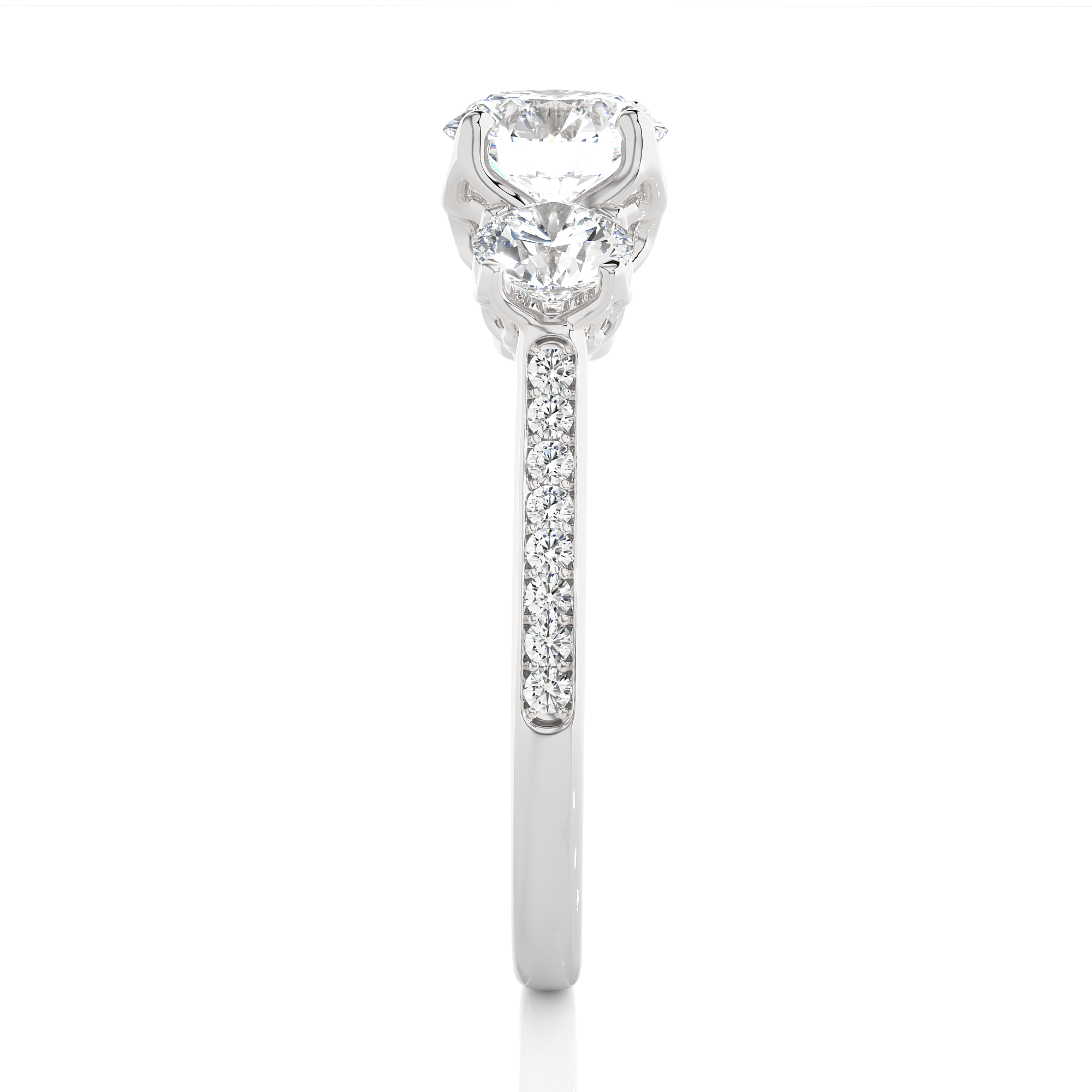 1.80 Carat H Color VS1 Clarity Diamond Studded Natural Diamond Ring.