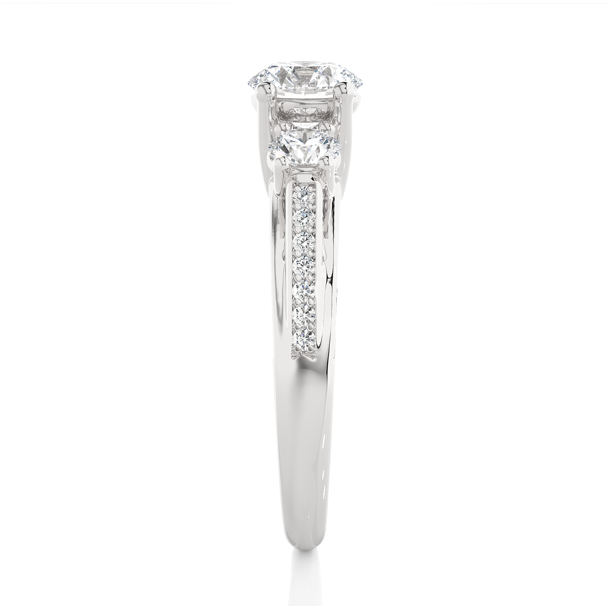 1.98 Carat G Color VS1 Clarity Diamond Studded Natural Diamond Ring.