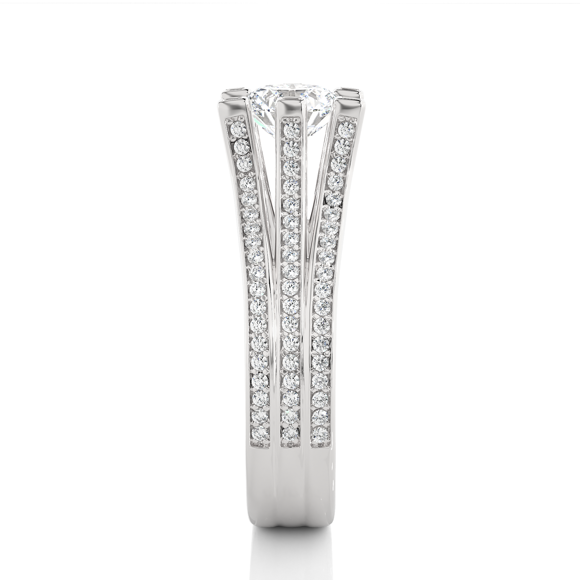 1.48 Carat G Color VS1 Clarity Diamond Studded Natural Diamond Ring.