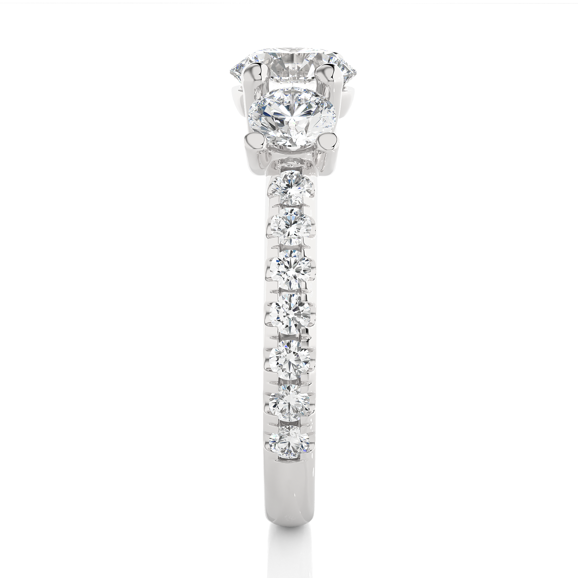 2.35 Carat  Color VS1 Clarity Diamond Studded Natural Diamond Ring.