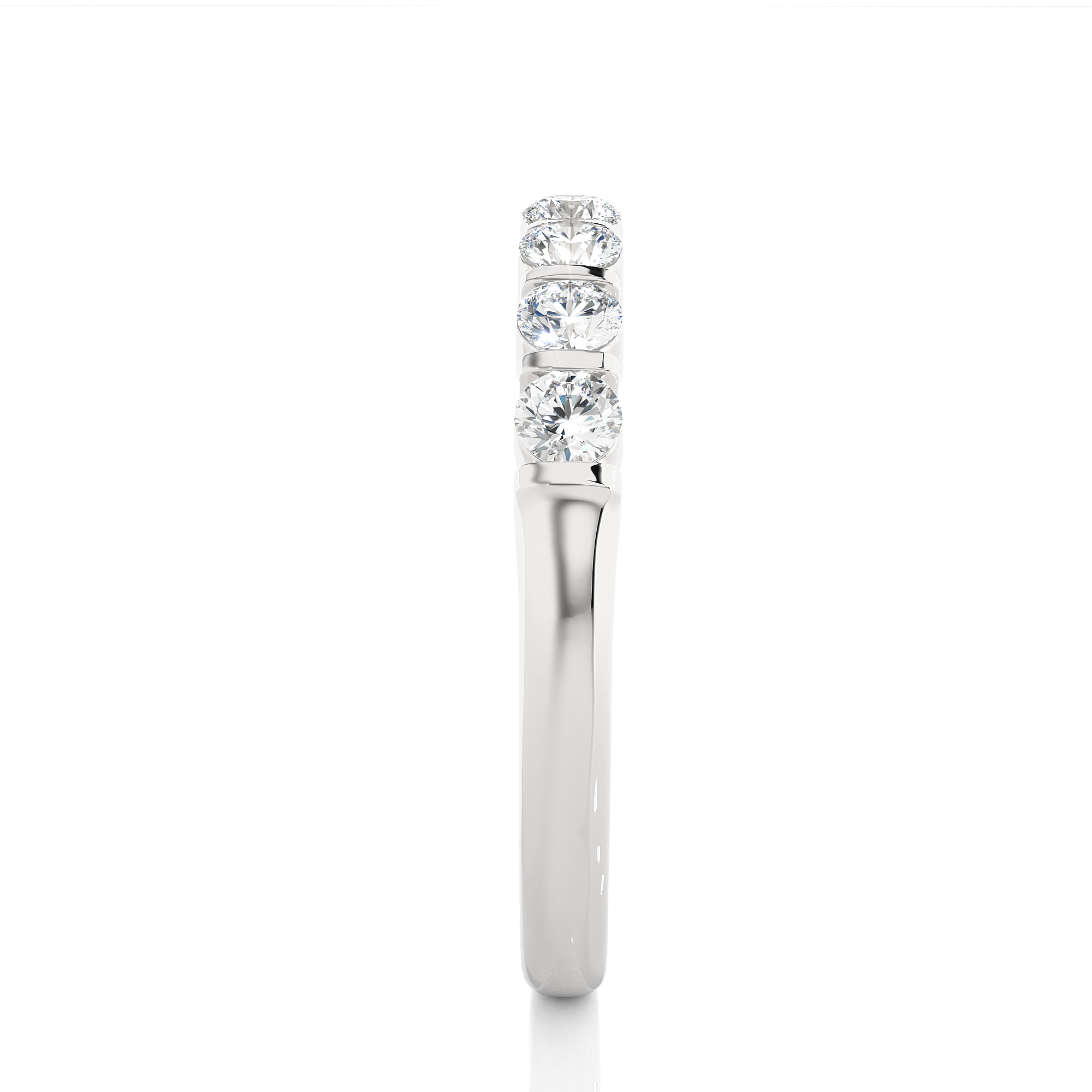 0.52 Carat HI Color VS1 Clarity Diamond Studded Natural Diamond Ring.