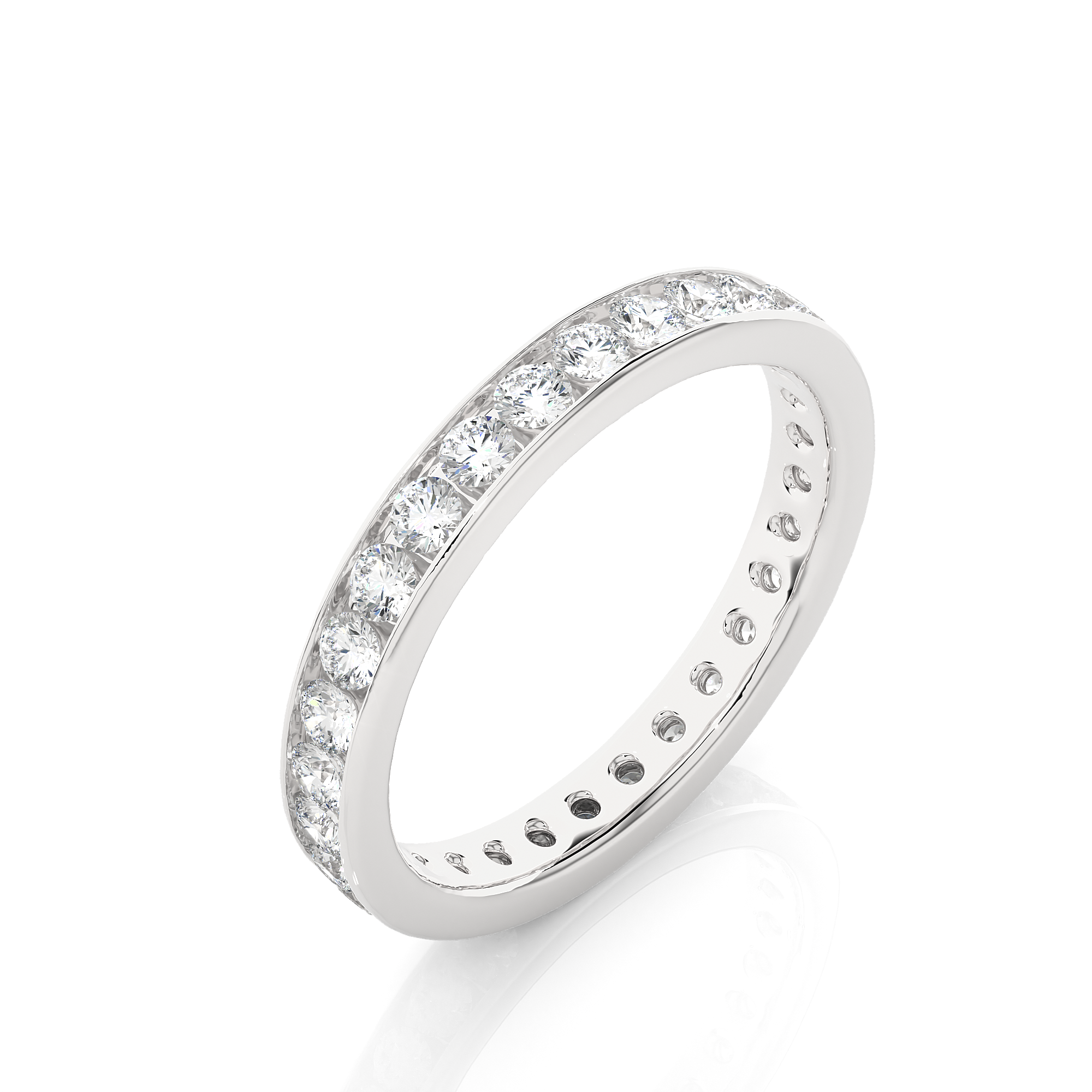 1.04 Carat H Color VS1 Clarity Diamond Studded Natural Diamond Ring.