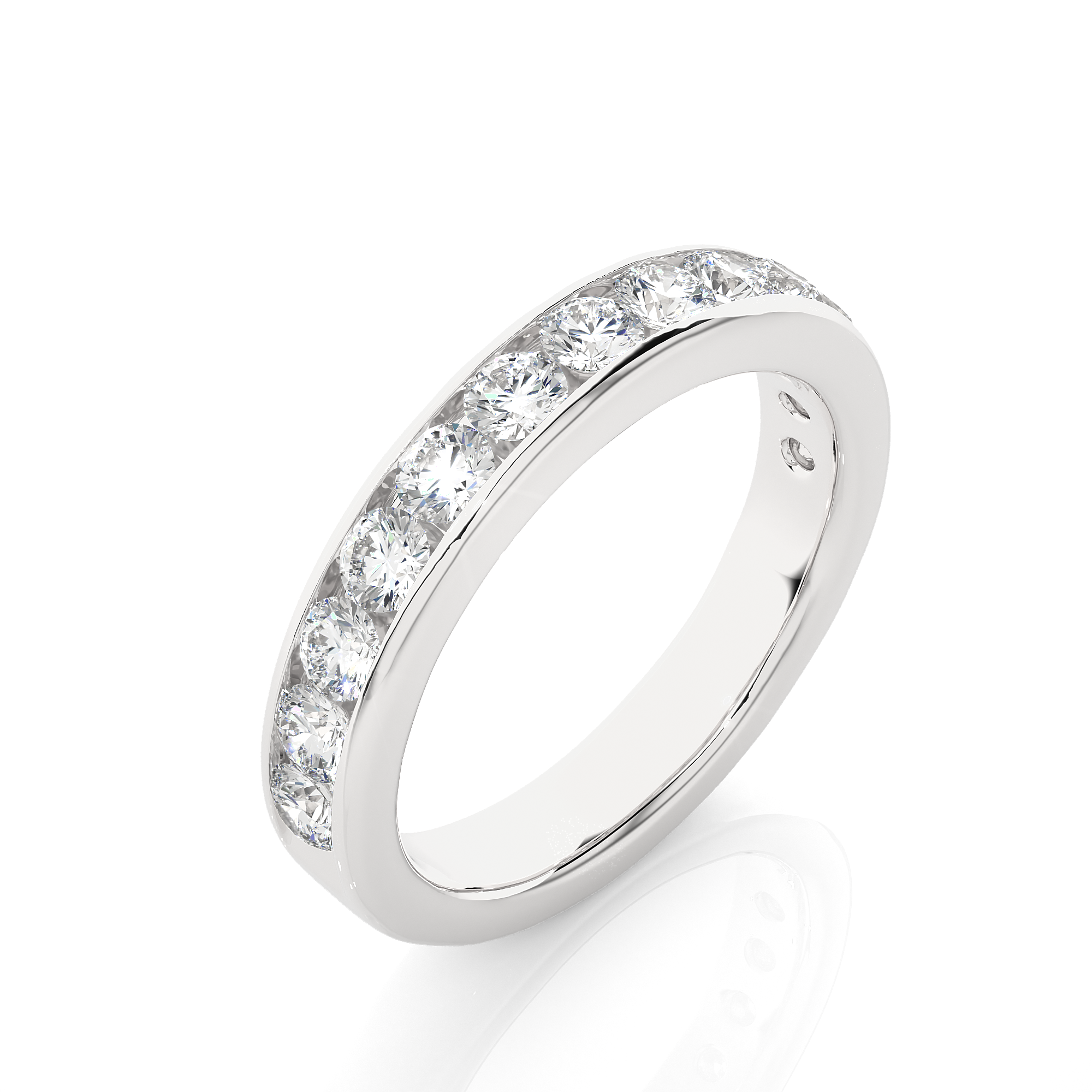 0.96 Carat HI Color VS1 Clarity Diamond Studded Natural Diamond Ring.