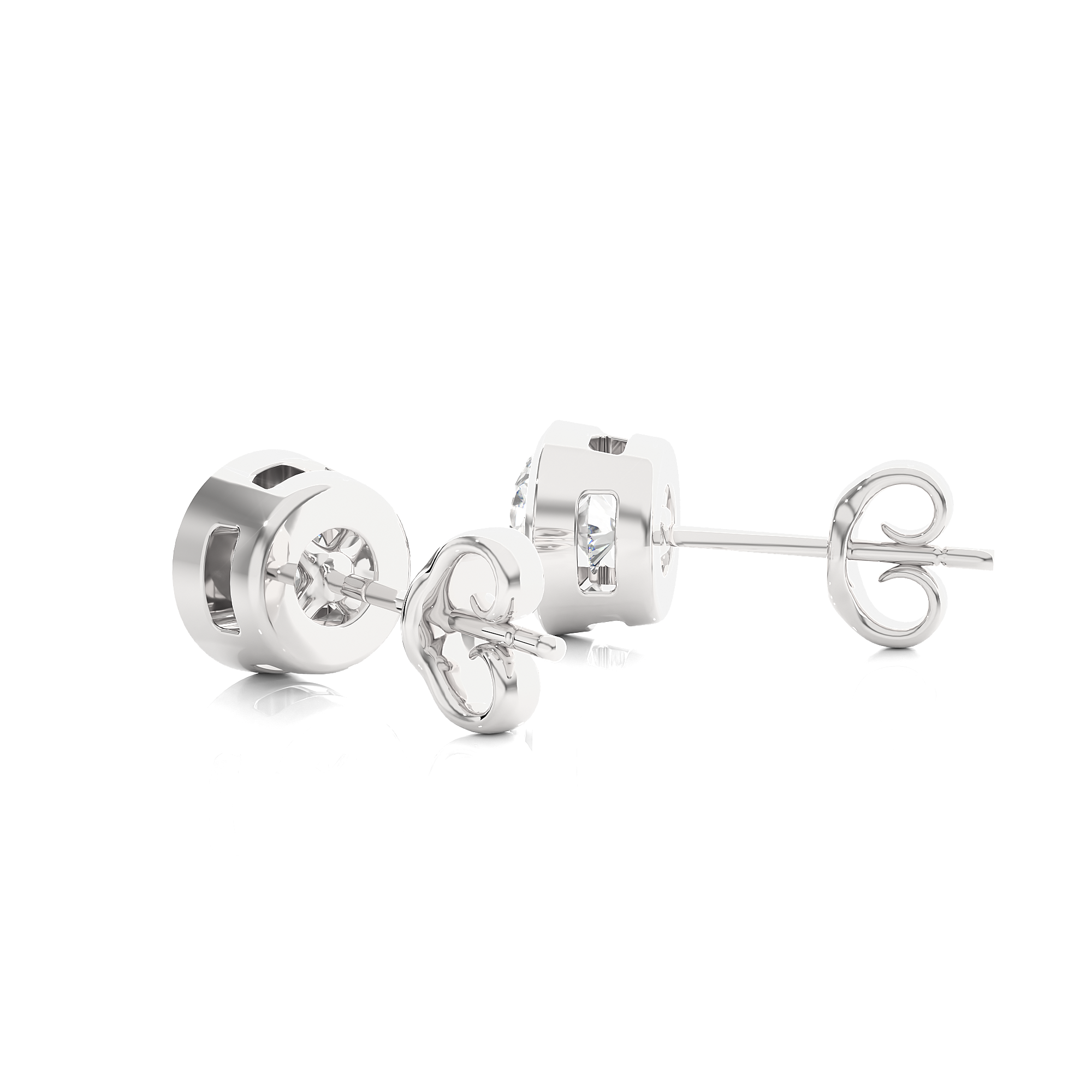 Buy 1.18Ct Natural Diamond Stud Earrings | Solitairekart