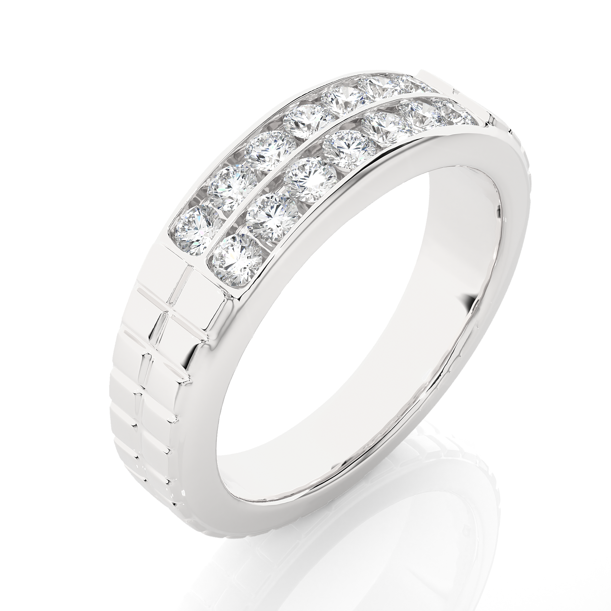 0.82 Carat IJ Color VS1 Clarity Diamond Studded Natural Diamond Ring.
