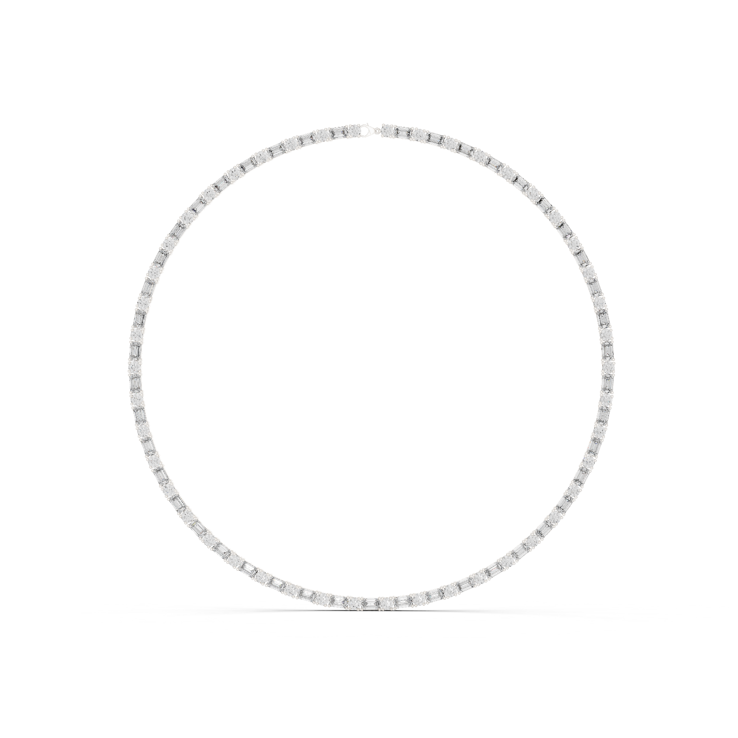 Solitairekart 18.44ct Natural Diamond Tennis Necklace – H Color, VS2 Clarity