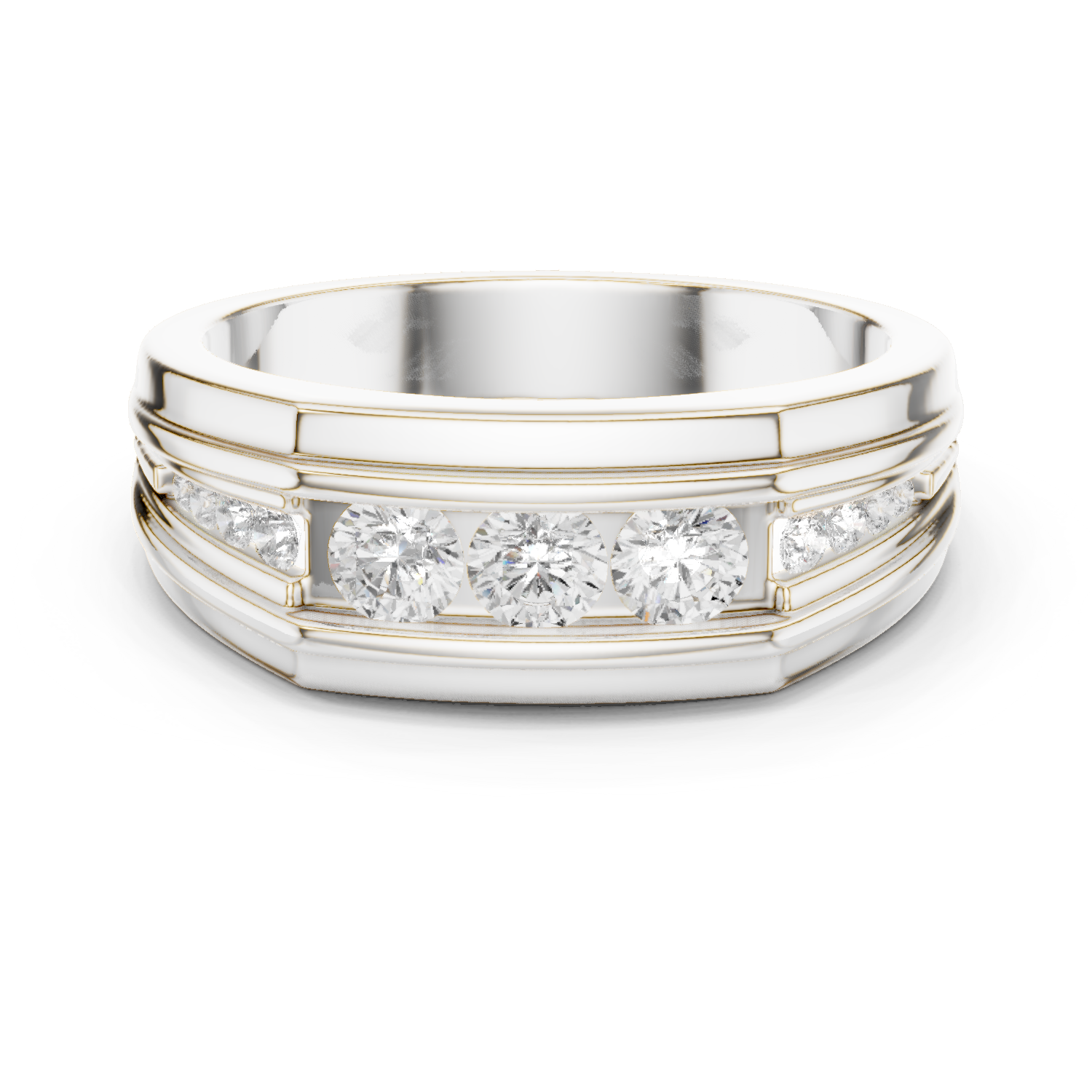 Natural Diamond Men’s Ring – 0.585ct GH/VS Signature Luxury