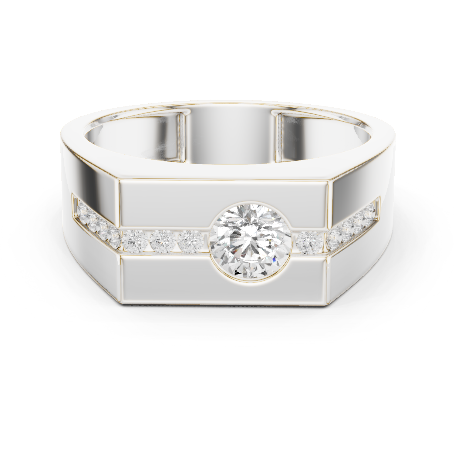 Natural Diamond Men’s Ring – 0.680ct EF/VS Elite Luxury