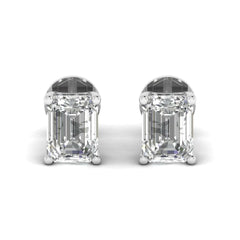 14K Gold Studded TW 2 Carat D Color VS1 Clarity Lab Grown Diamond Studs