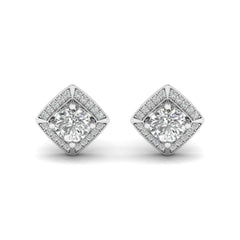 14K Gold Studded TW 3.08 Carat D Color VS1 Clarity Lab Grown Diamond Studs