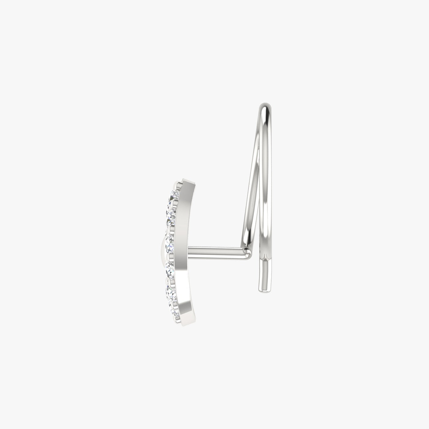 0.09 Carat Natural Diamond Nose Pin - HI Color, VS-SI Clarity.