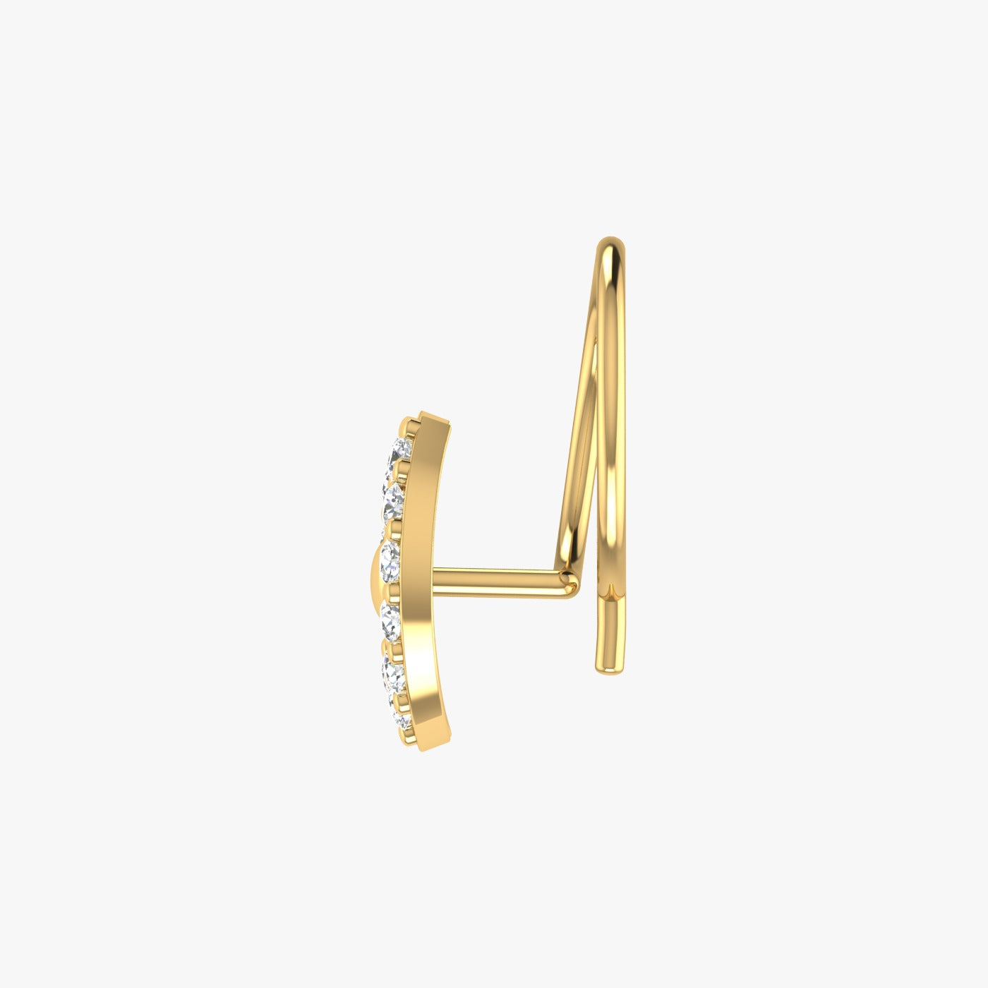 0.09 Carat Natural Diamond Nose Pin - HI Color, VS-SI Clarity.