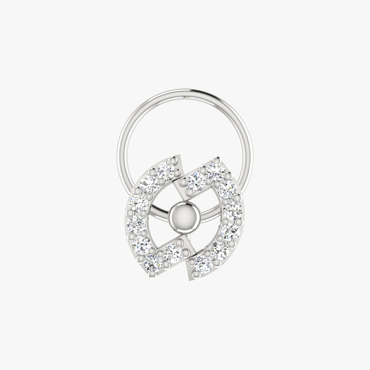 0.09 Carat Natural Diamond Nose Pin - HI Color, VS-SI Clarity.