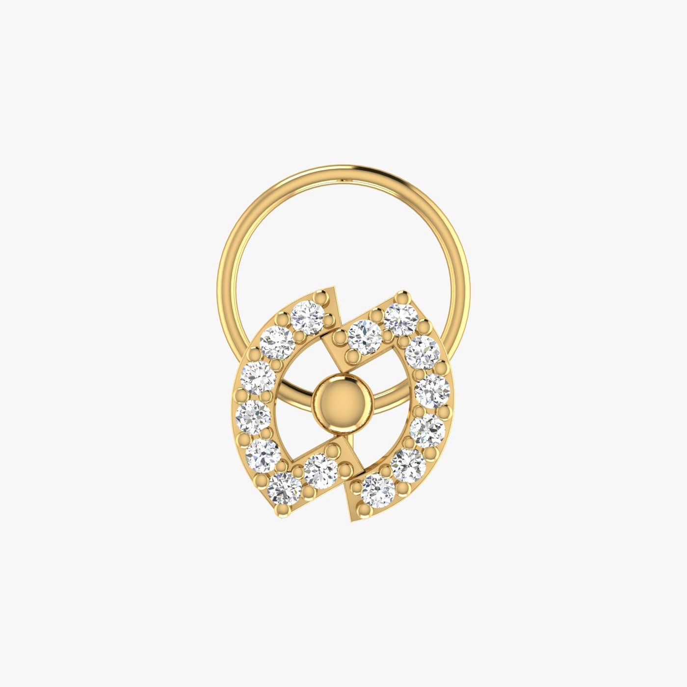 0.09 Carat Natural Diamond Nose Pin - HI Color, VS-SI Clarity.