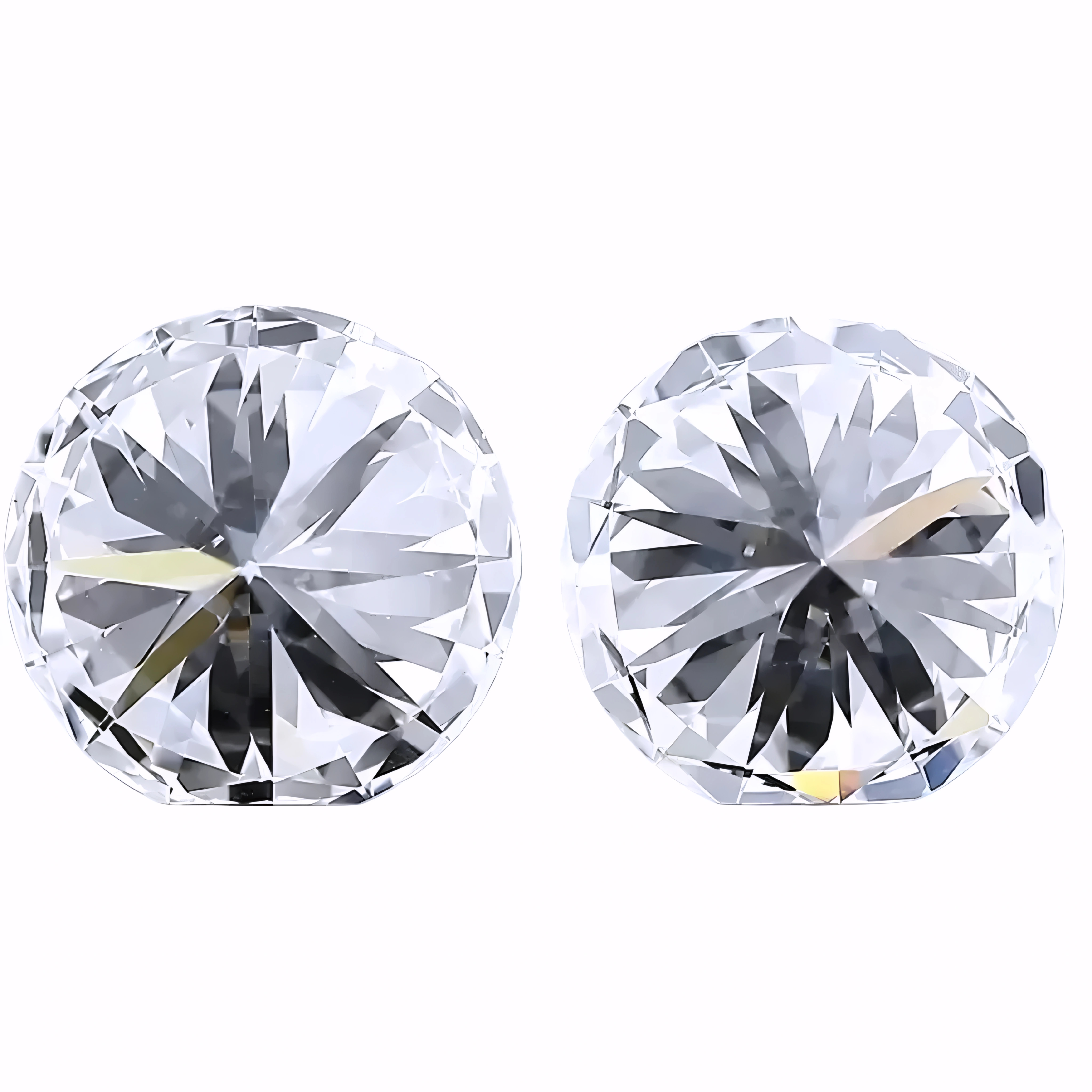 Solitairekart 2+2Carat F Color, VS1 Clarity Combo Lab Grown Diamond For Studs