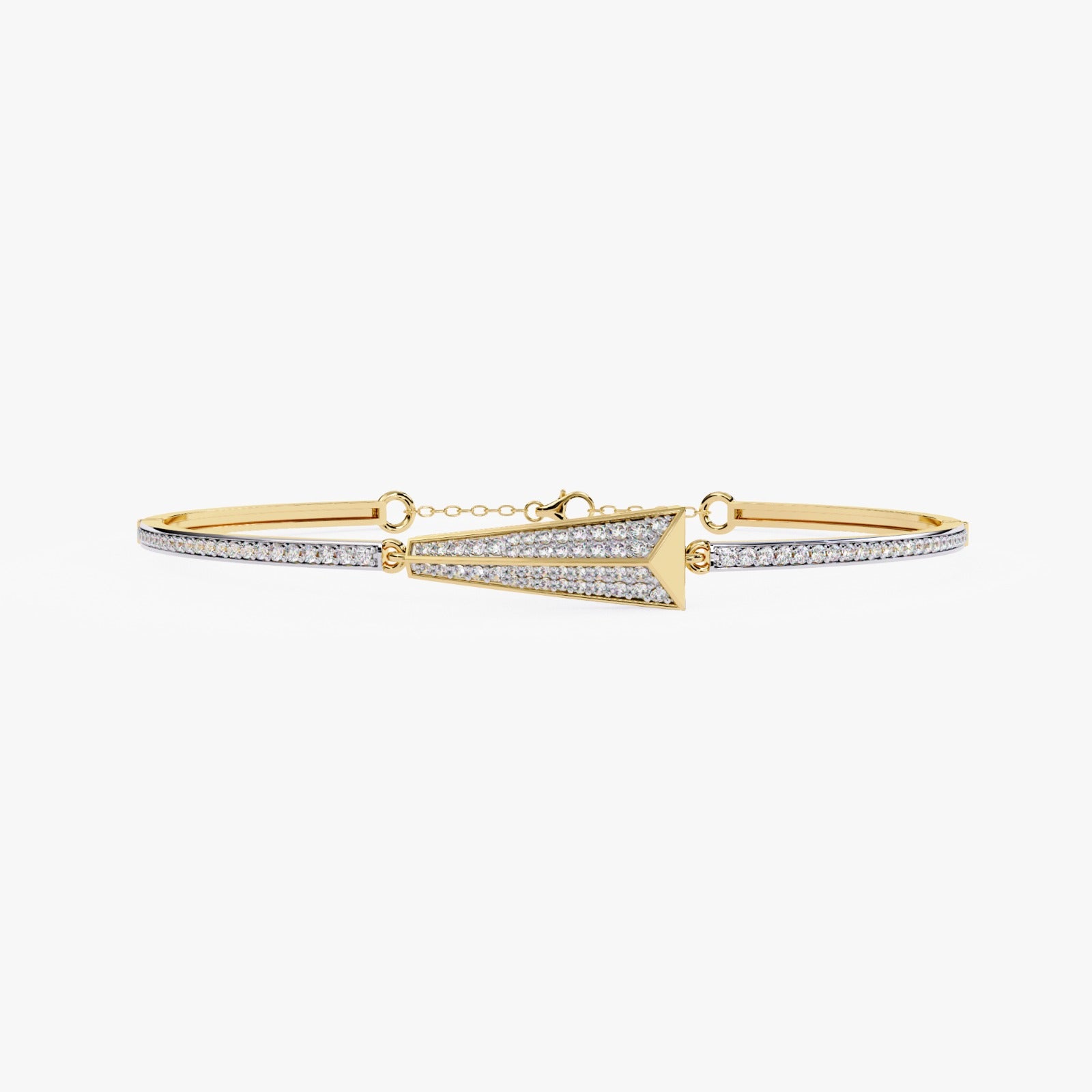 Solitairekart 0.55ct Lab Grown Diamond Arrow Bracelet
