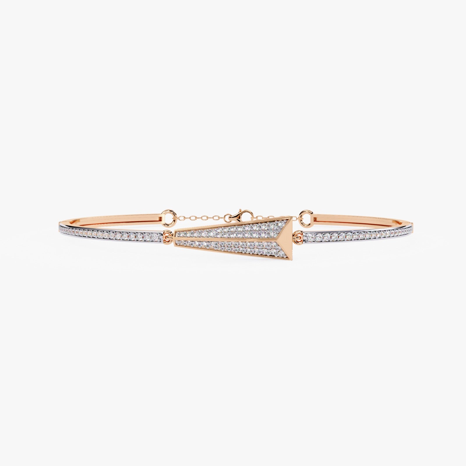 Solitairekart 0.55ct Lab Grown Diamond Arrow Bracelet