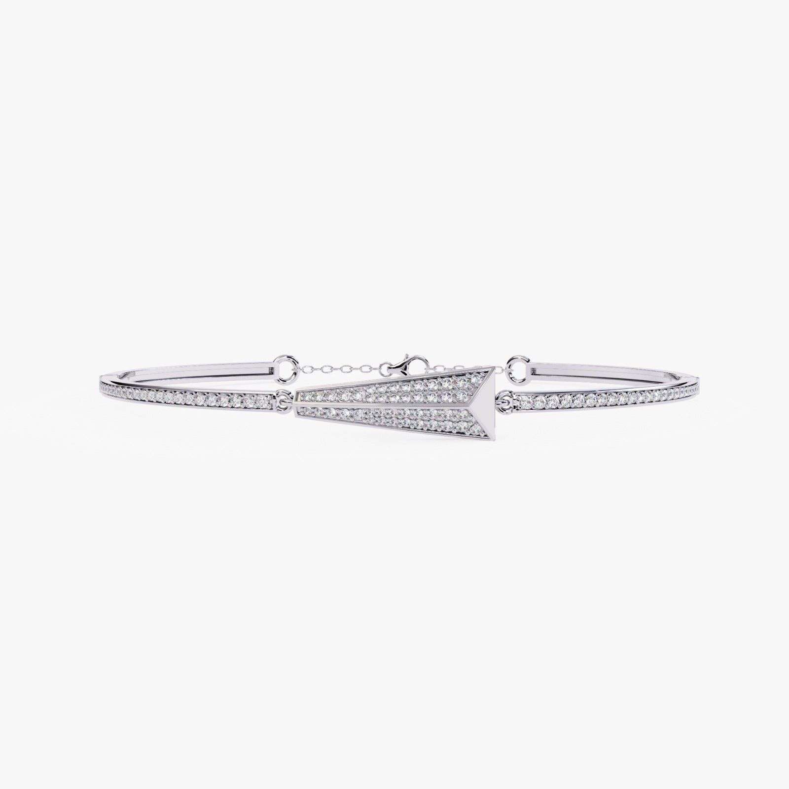Solitairekart 0.55ct Lab Grown Diamond Arrow Bracelet