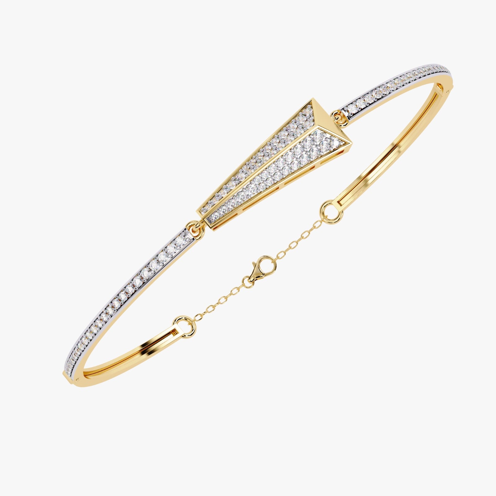 Solitairekart 0.55ct Lab Grown Diamond Arrow Bracelet