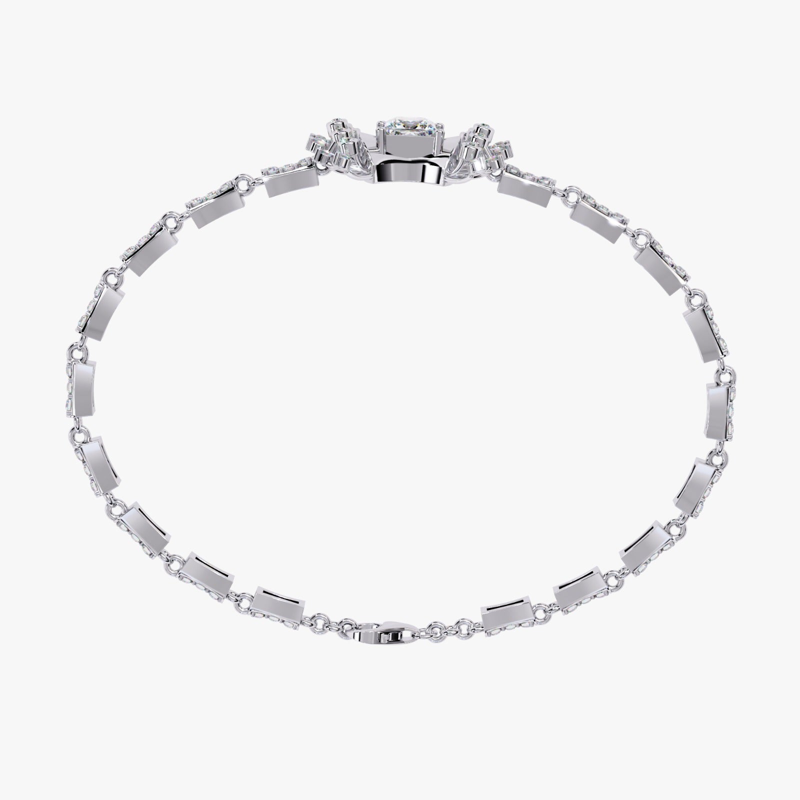 Solitairekart 1.65ct Bow Design Lab Grown Diamond Bracelet