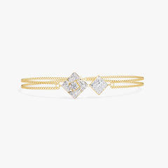 Solitairekart 0.54ct Lab Grown Diamond Square Bracelet
