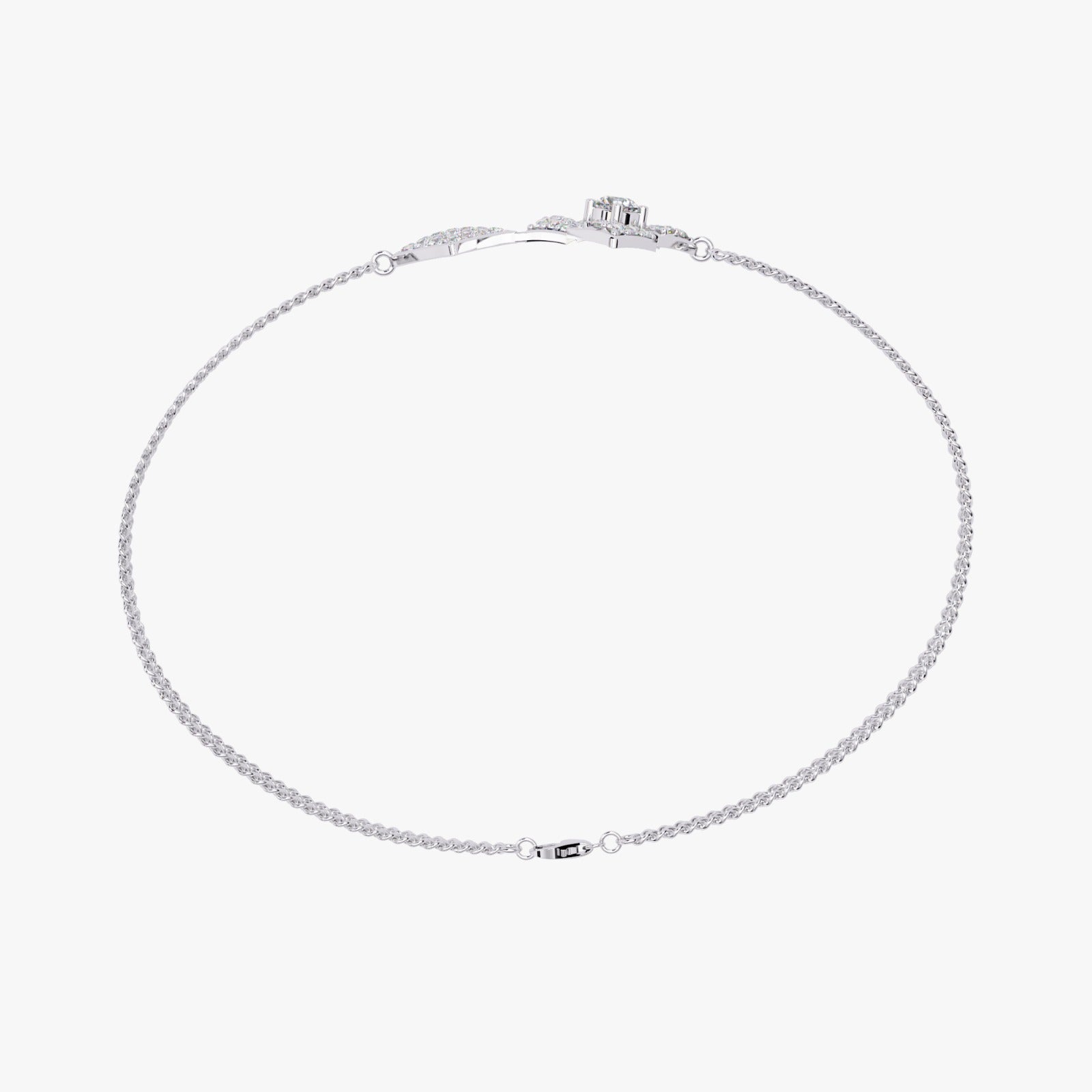 Solitairekart 0.54ct Lab Grown Diamond Square Bracelet