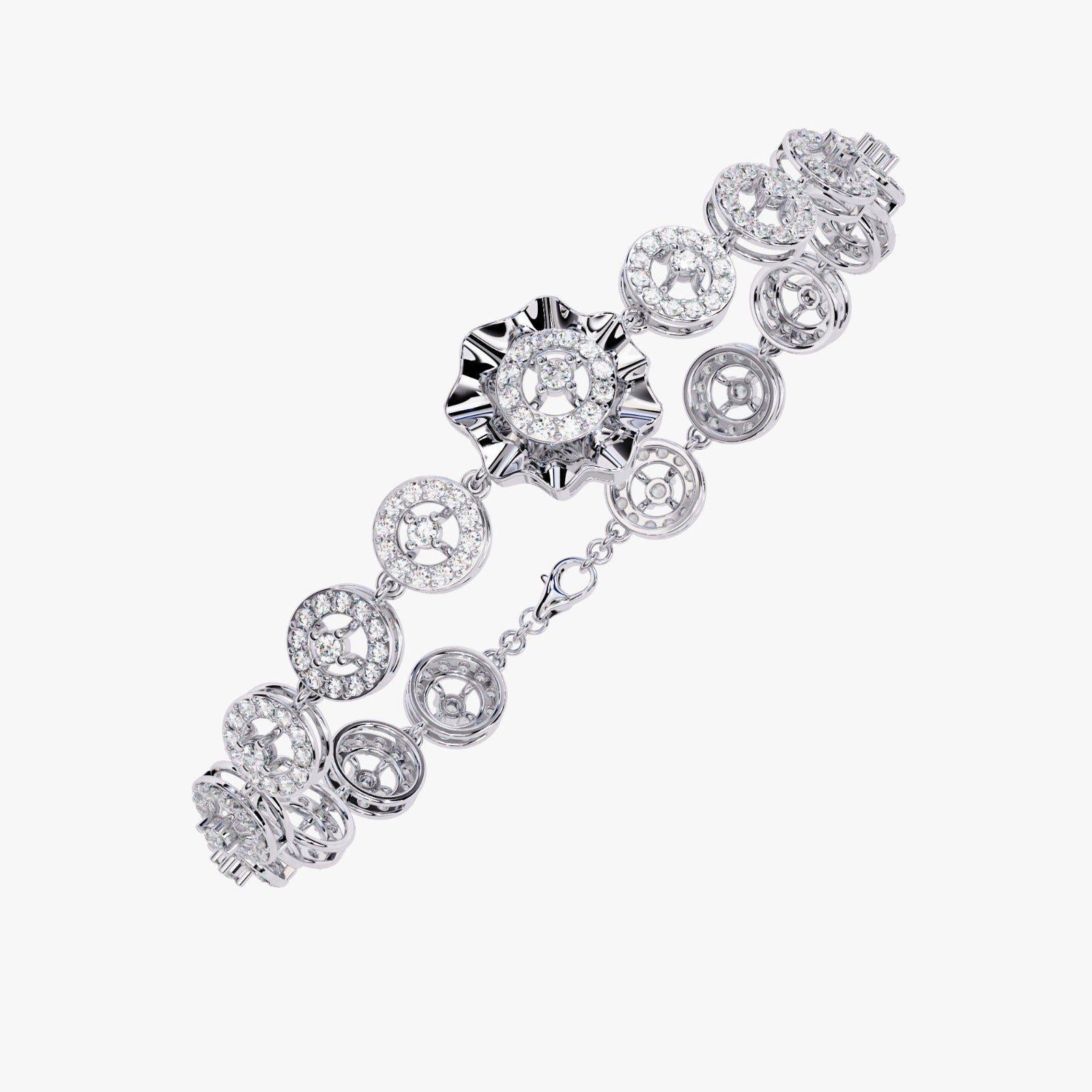 Solitairekart 2.16ct Lab Grown Diamond Bracelet